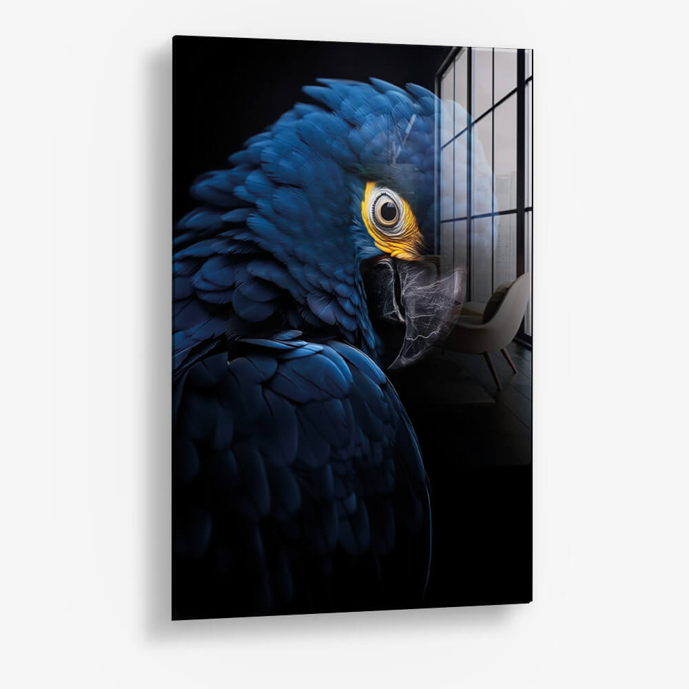 Blue Macaw – Vidrio
