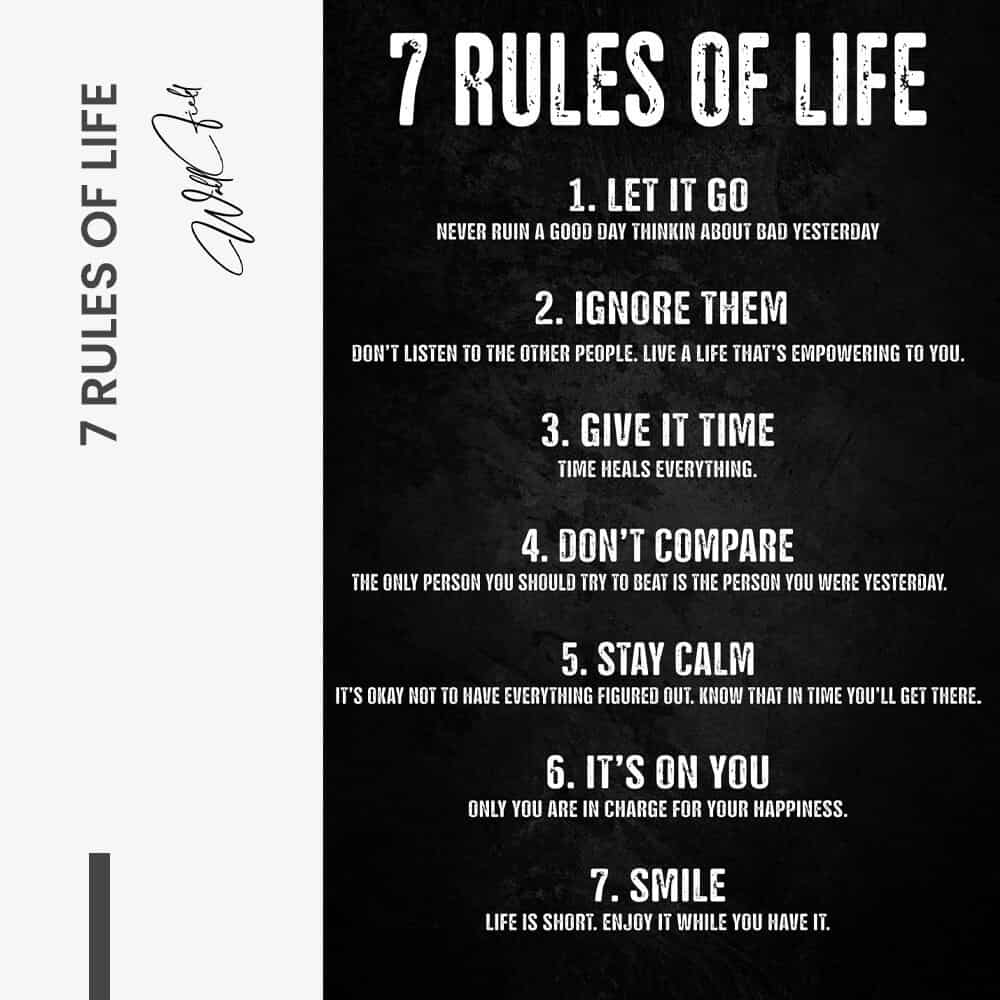 7 Rules of Life - Vidrio