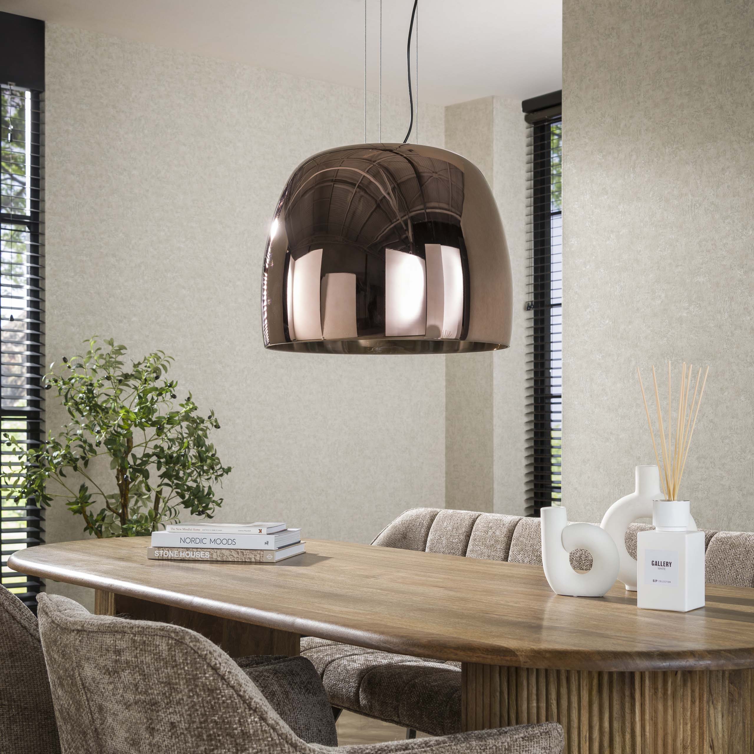 Lámpara colgante Drift Glass XL 1 luz - Vidrio cobre