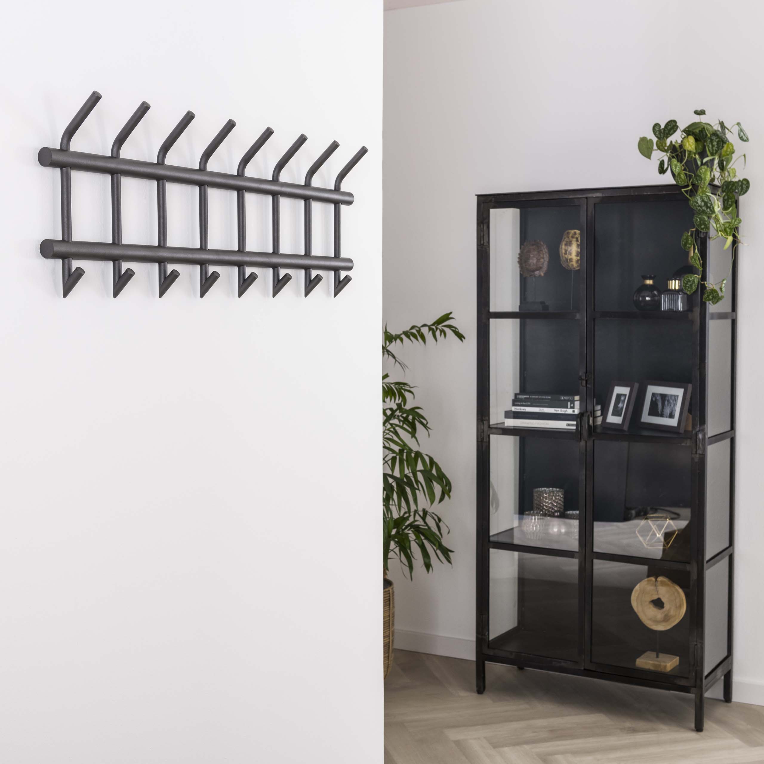 Perchero Ganchos de acero (8 ganchos)