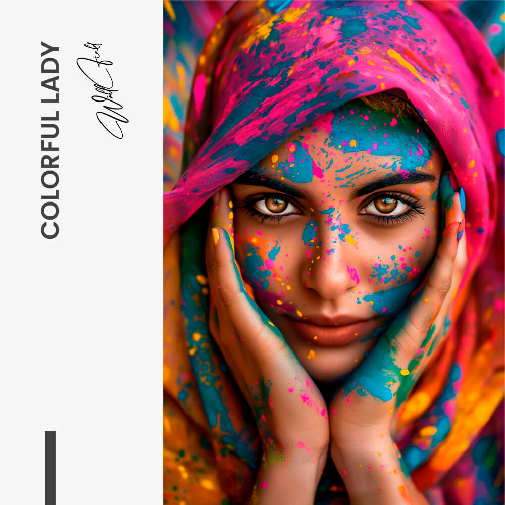 Colorful Lady – Vidrio