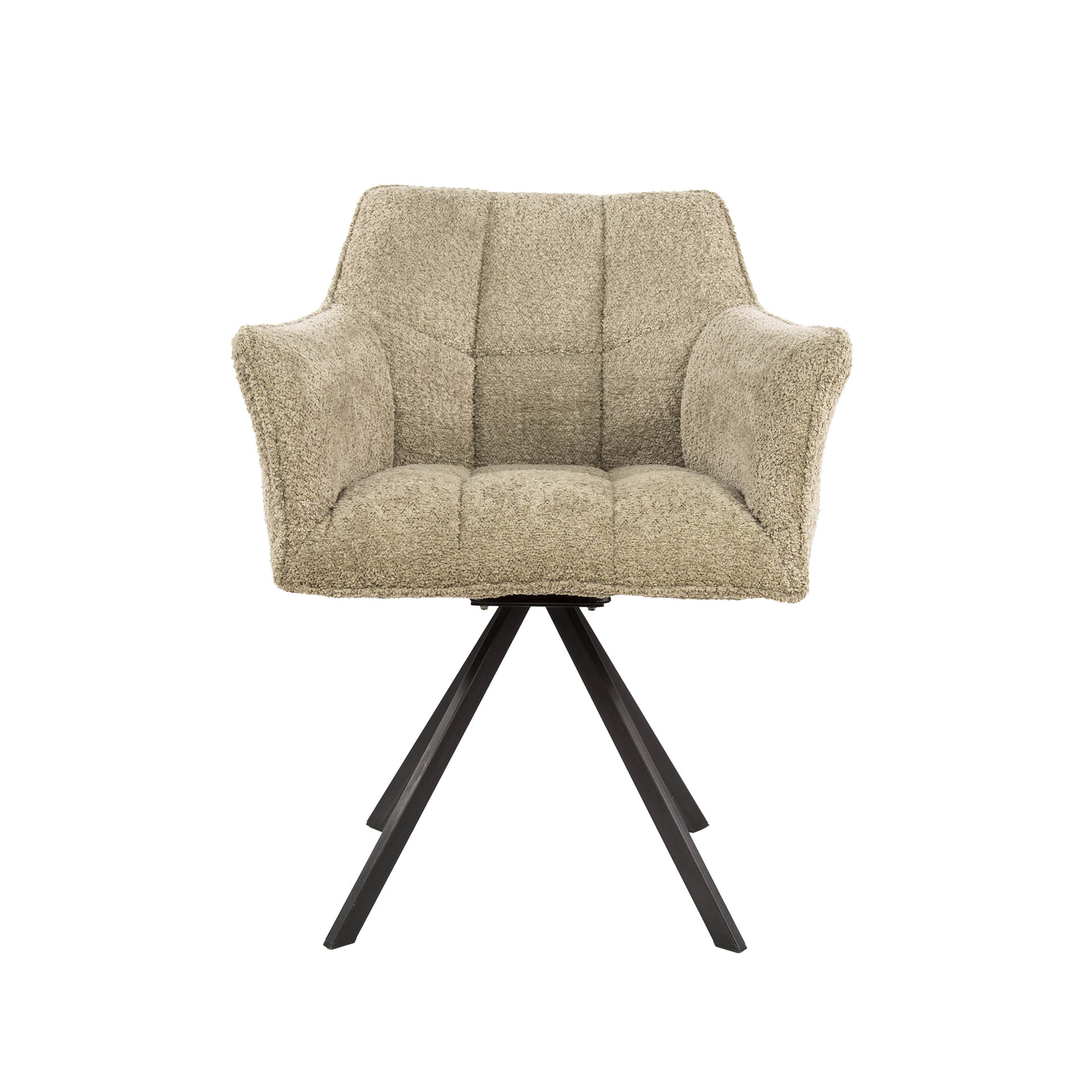 Sillón de rejilla giratorio. VPE2 / Boucle color arena