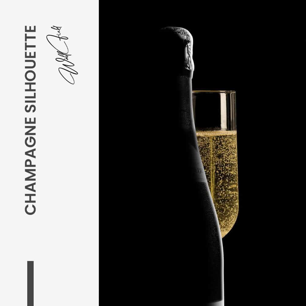 Champagne Silhouette – Vidrio