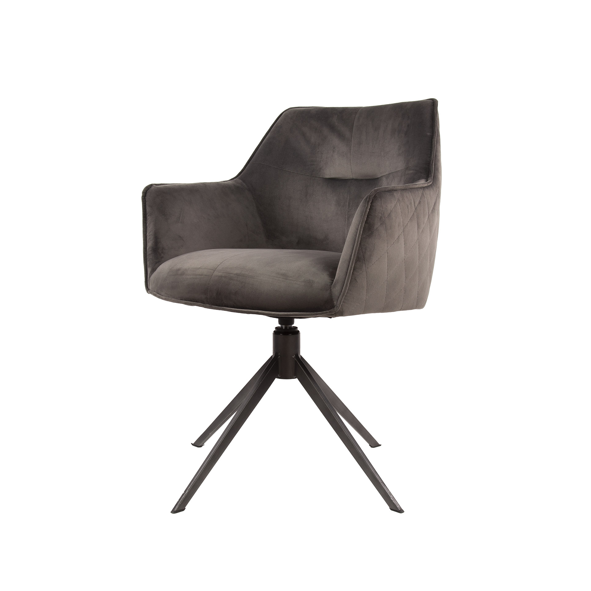 Armchair pull rotatable. VPE2 / Anthracite velvet
