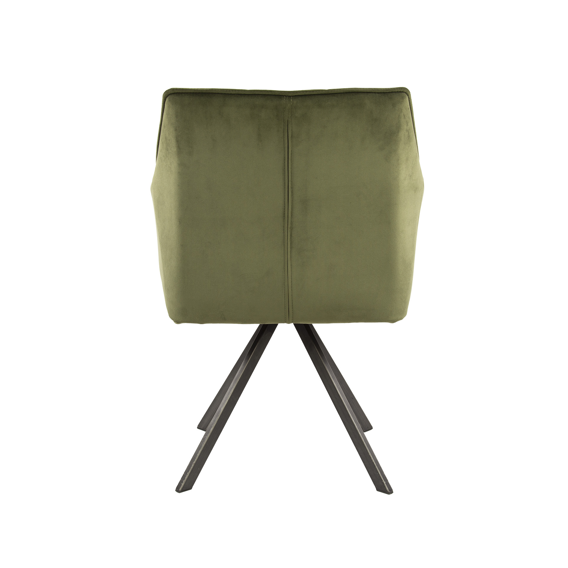 Sillón de rejilla giratorio. VPE2 / Terciopelo verde