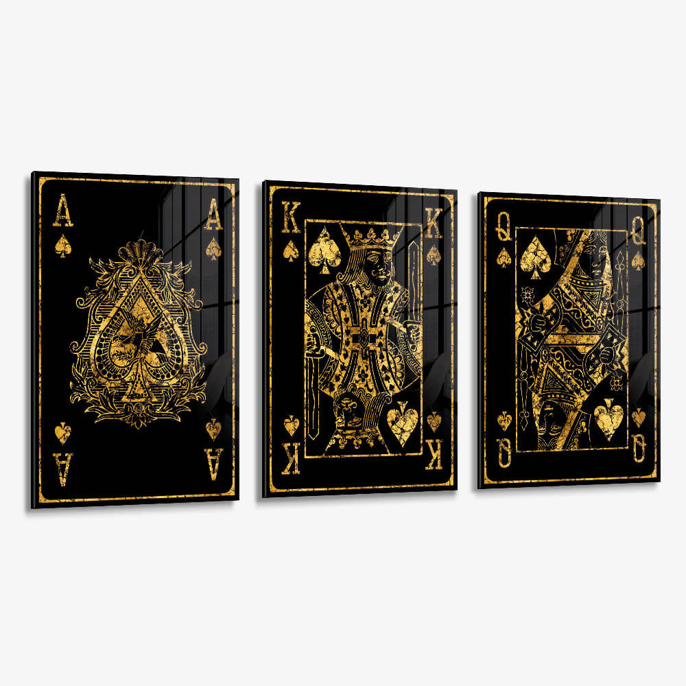 Bundle: "Golden Cards" (3x) – Vidrio