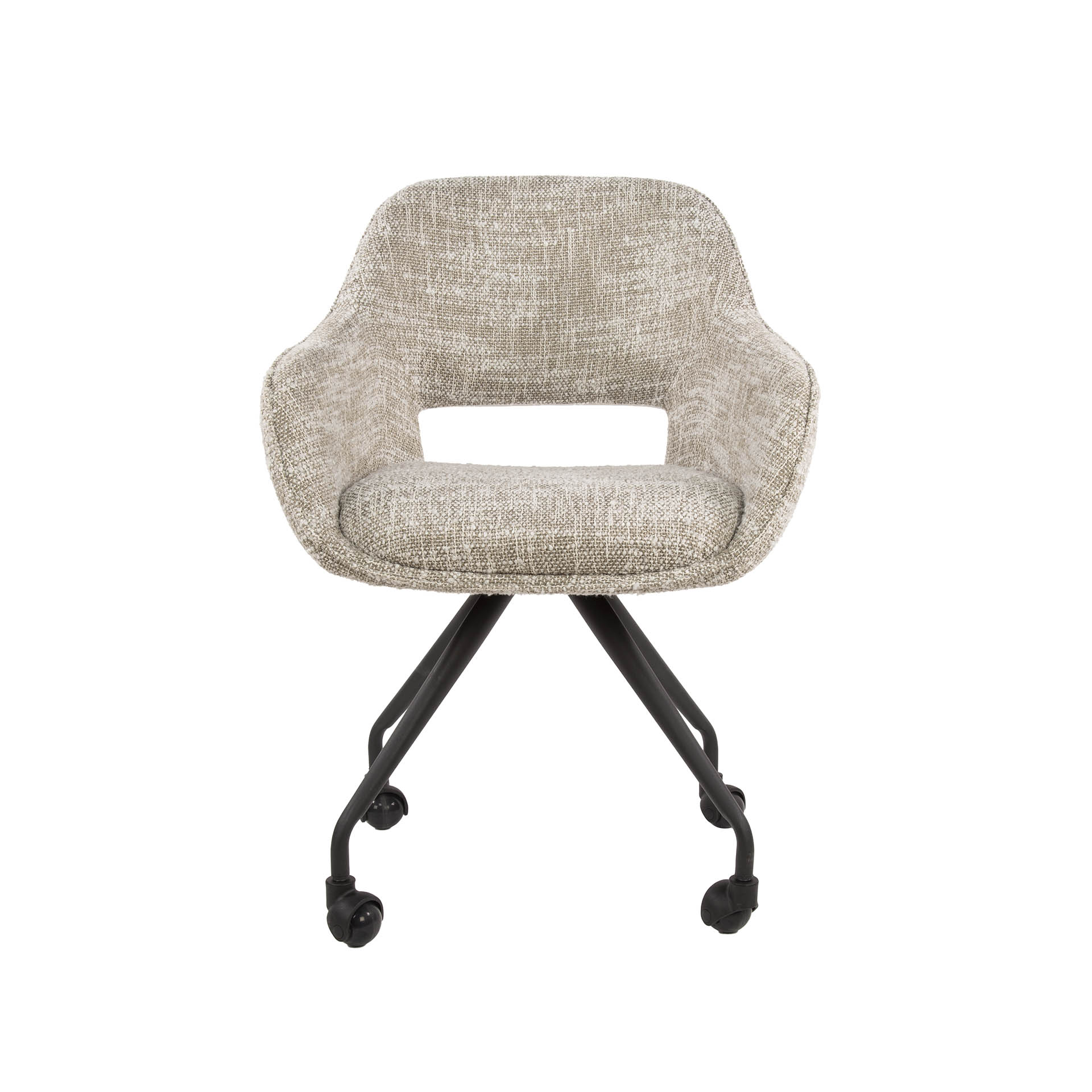 Sillón con ruedas de muelles VPE2 / Eagle blanco roto