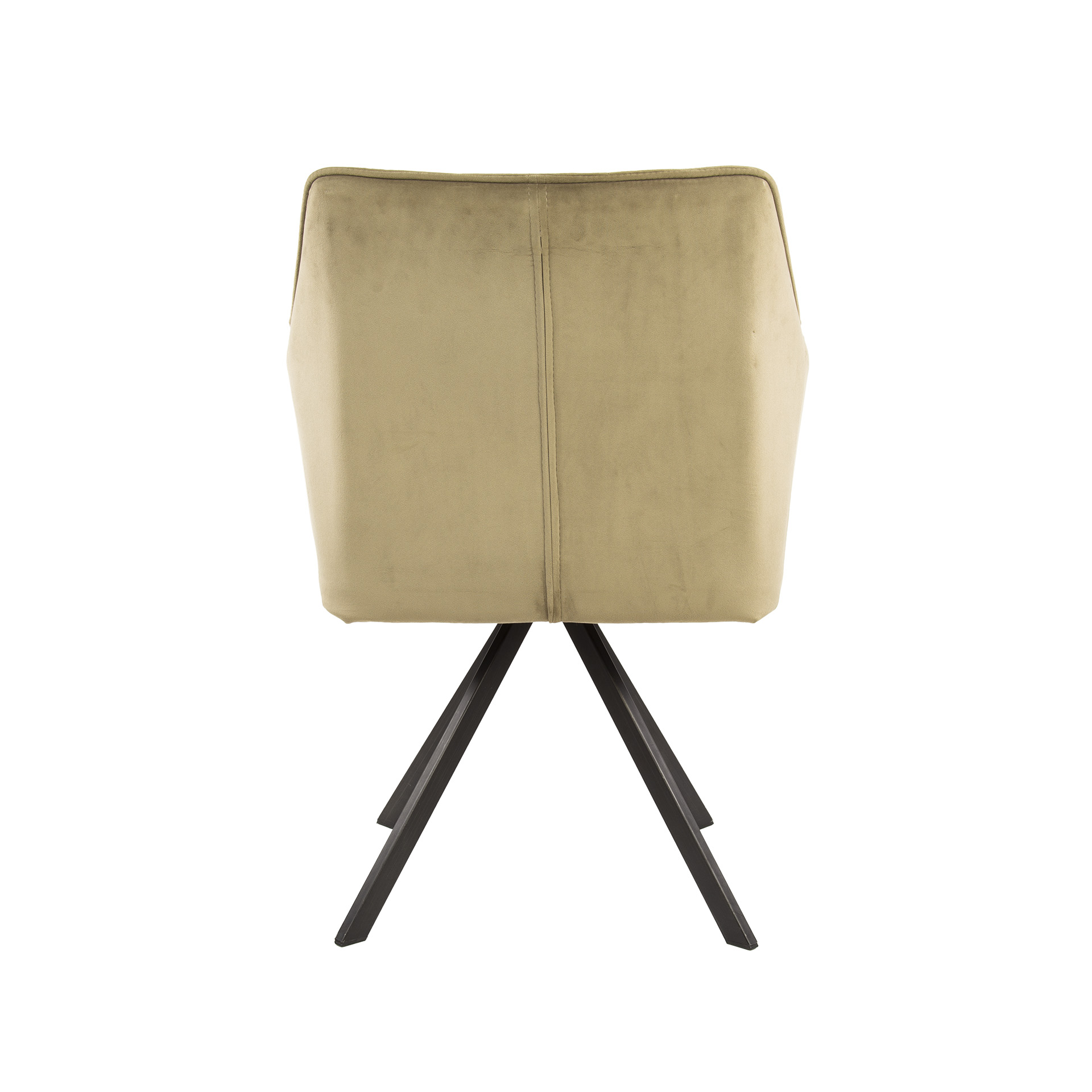 Sillón de rejilla giratorio. VPE2 / Terciopelo champán