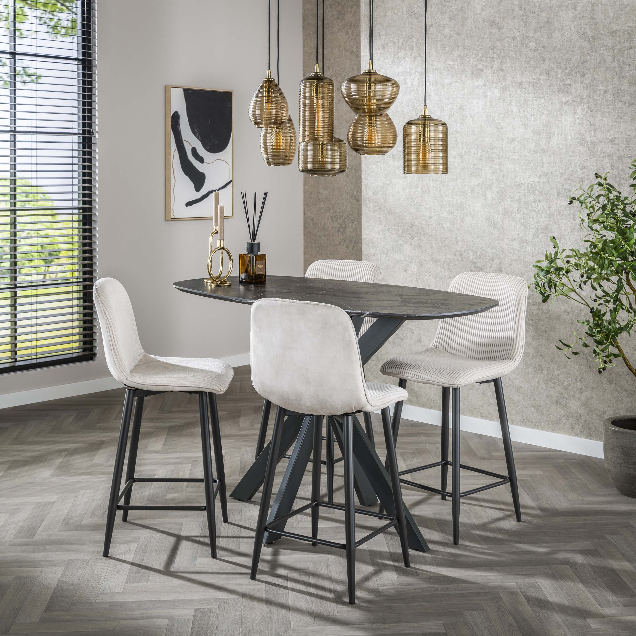 Silla de bar Rib VPE2 / Rock Crudo