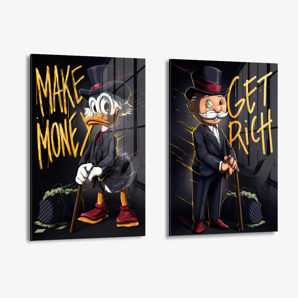 Bundle: "Wealthy Figures" (2x) – Glass