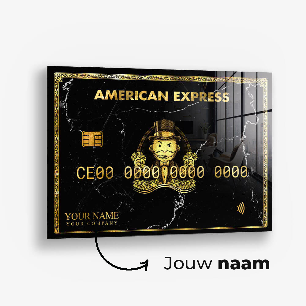 Custom AMEX (Gold) – Glass