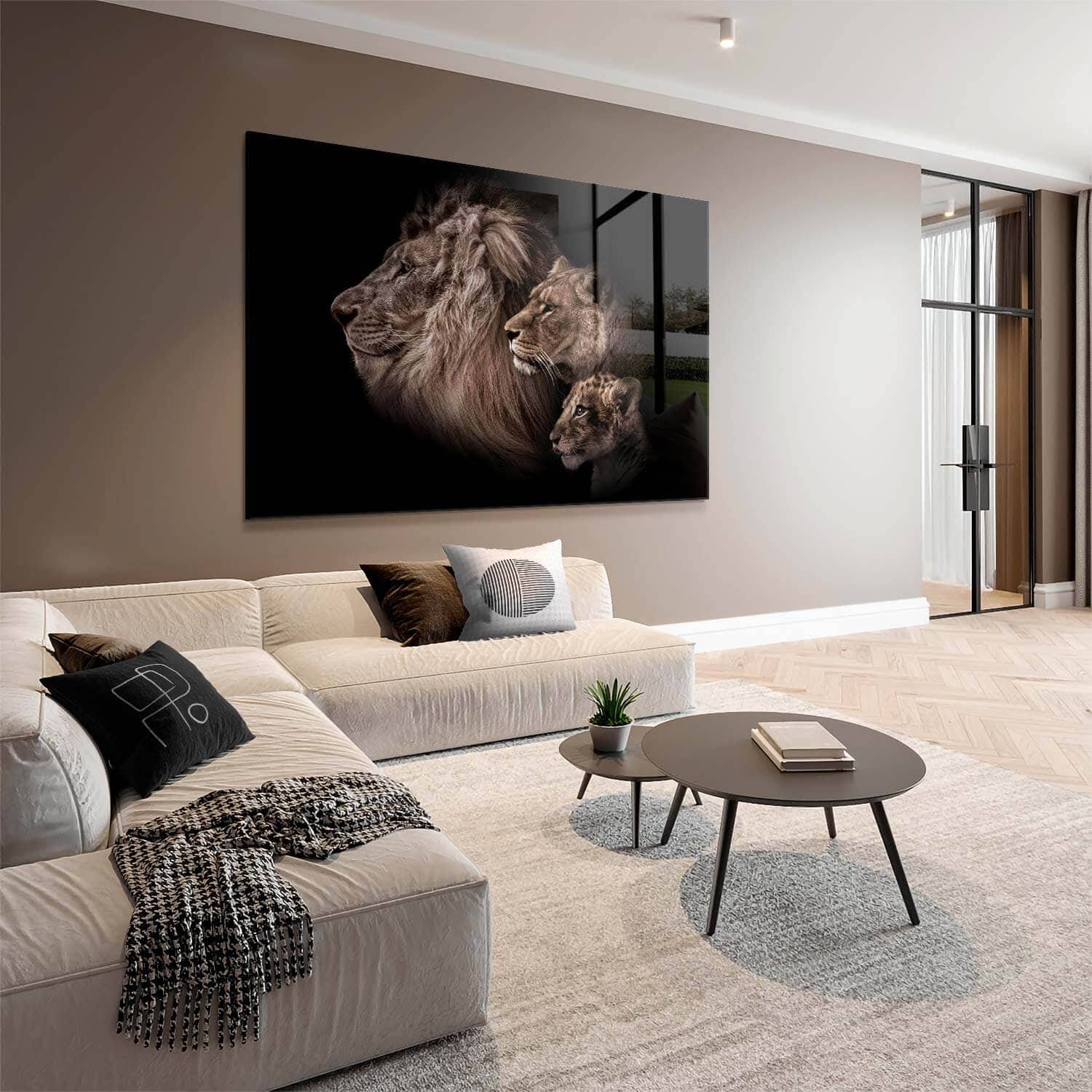 Lion Family – Vidrio