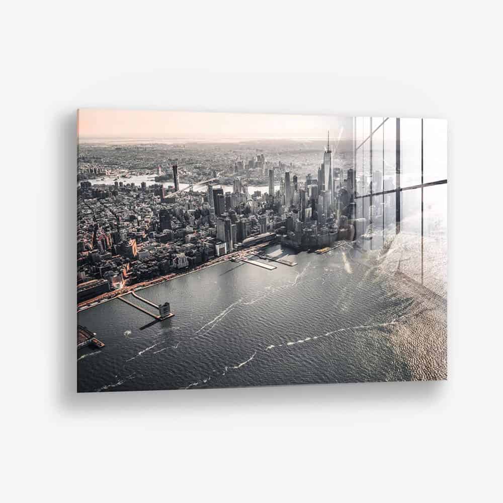 NY Birdview - Vidrio