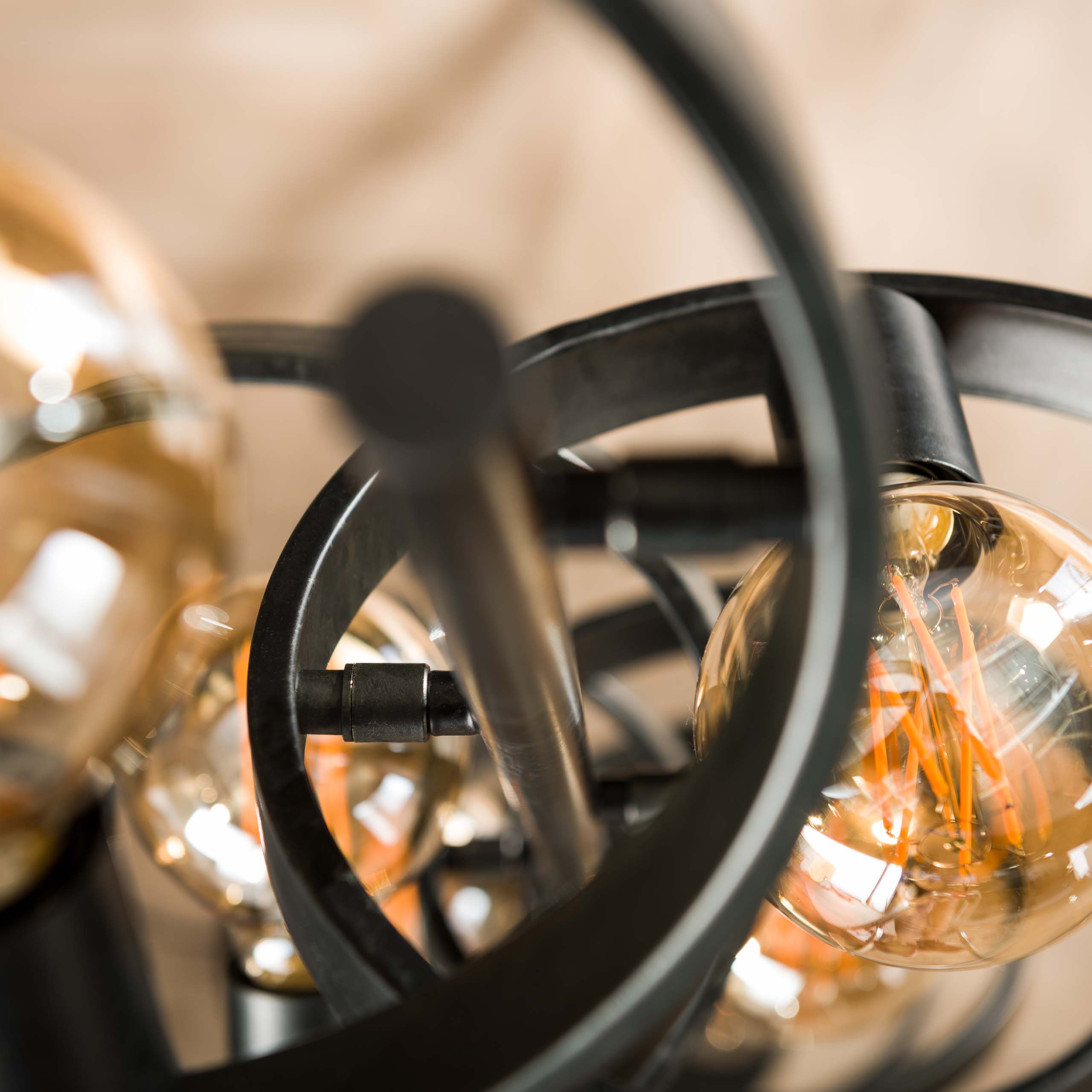 Lámpara de pie 8L hover / Carbón