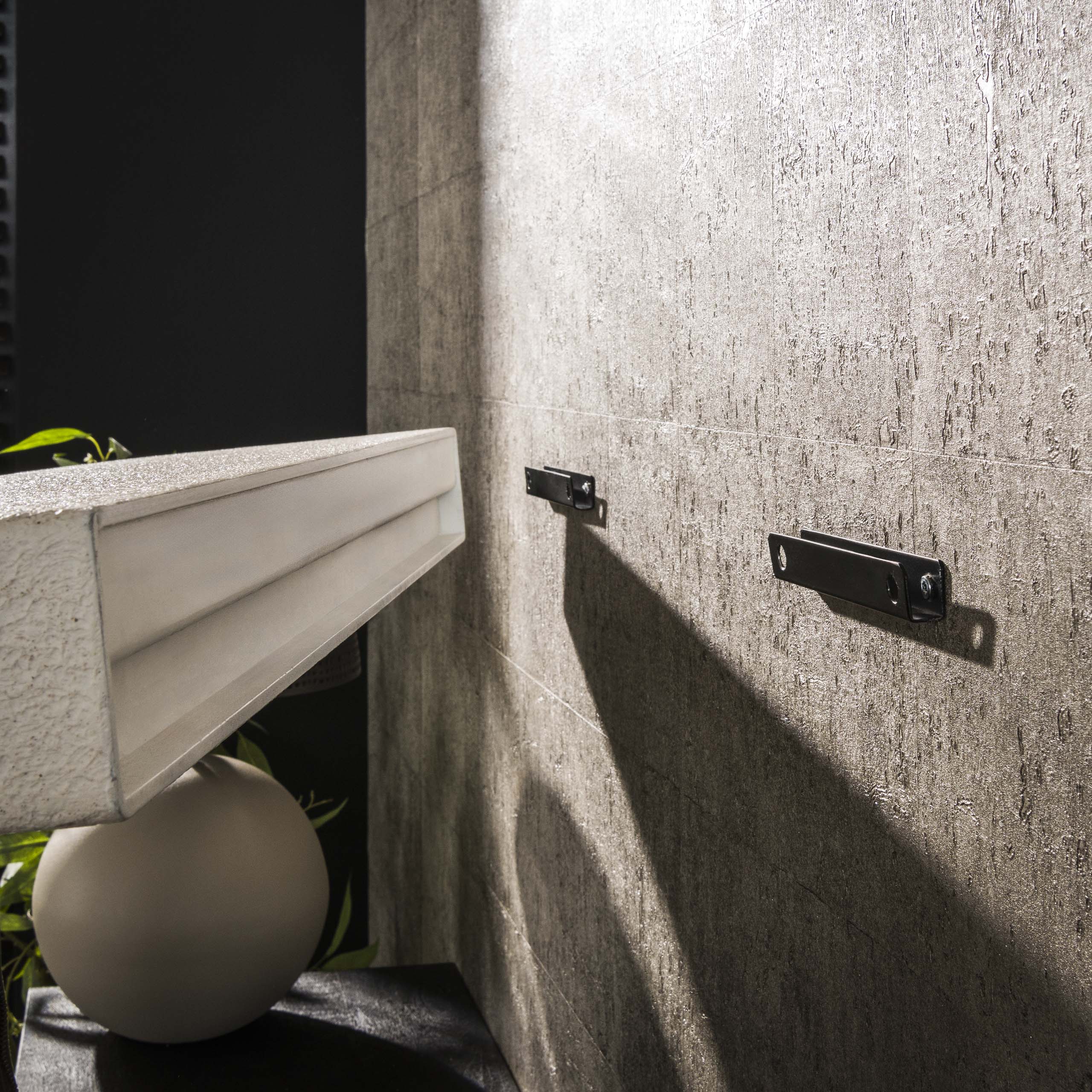 Estante de pared 150cm piedra / compuesto de mármol