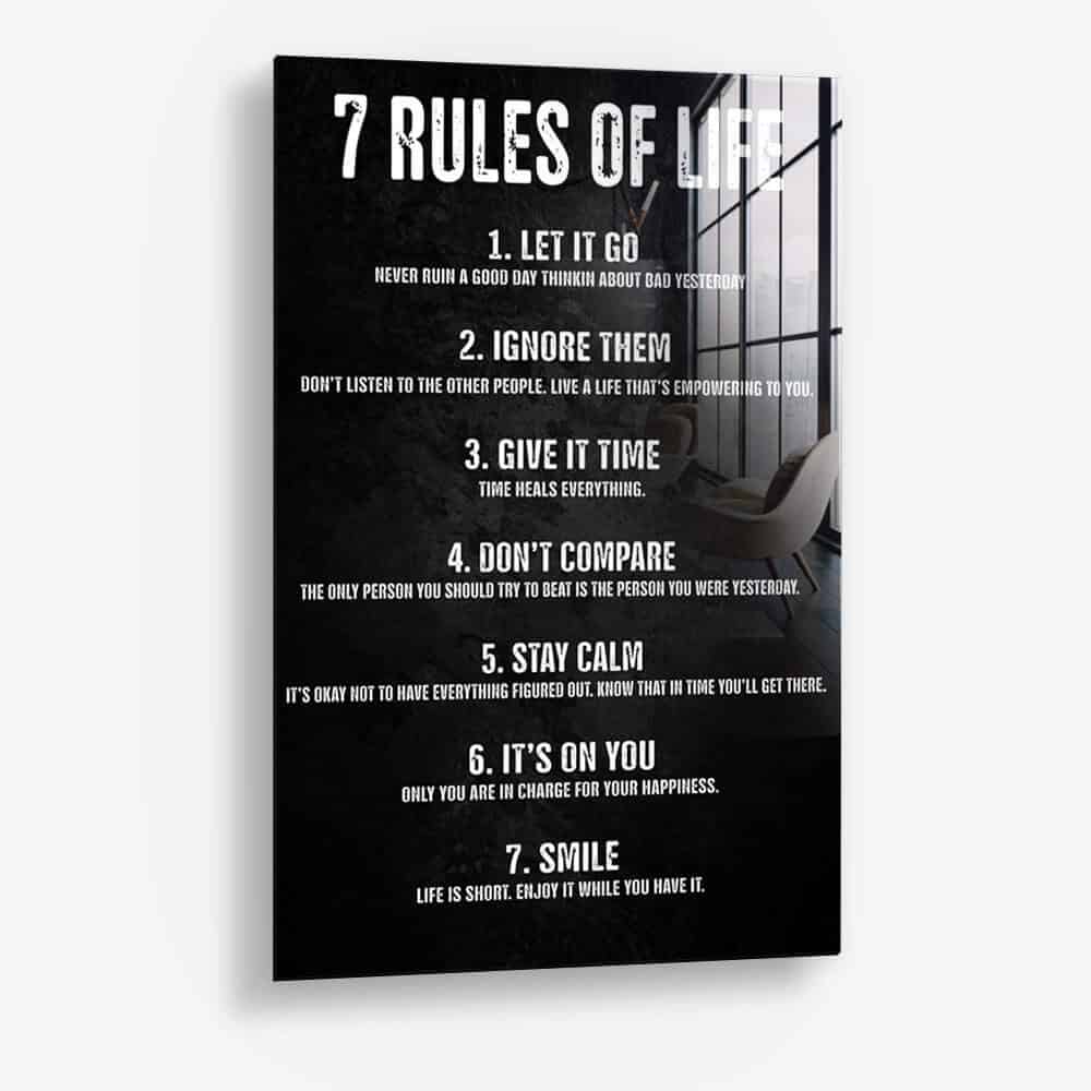 7 Rules of Life - Vidrio