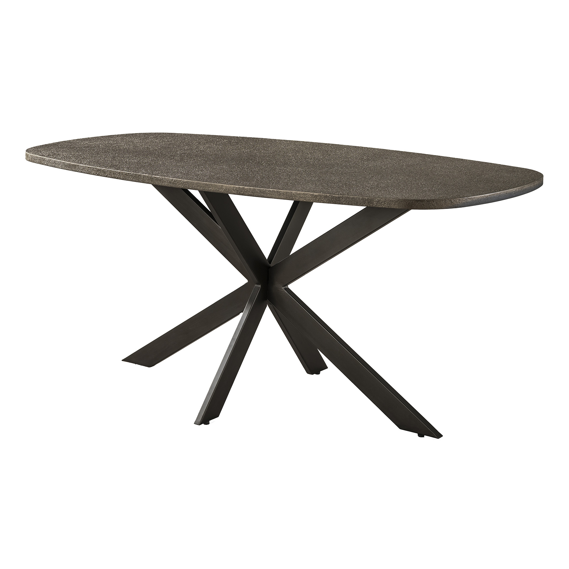 Mesa de comedor danesa ovalada Bronvik 180 cm - Bronce Liquid Metal