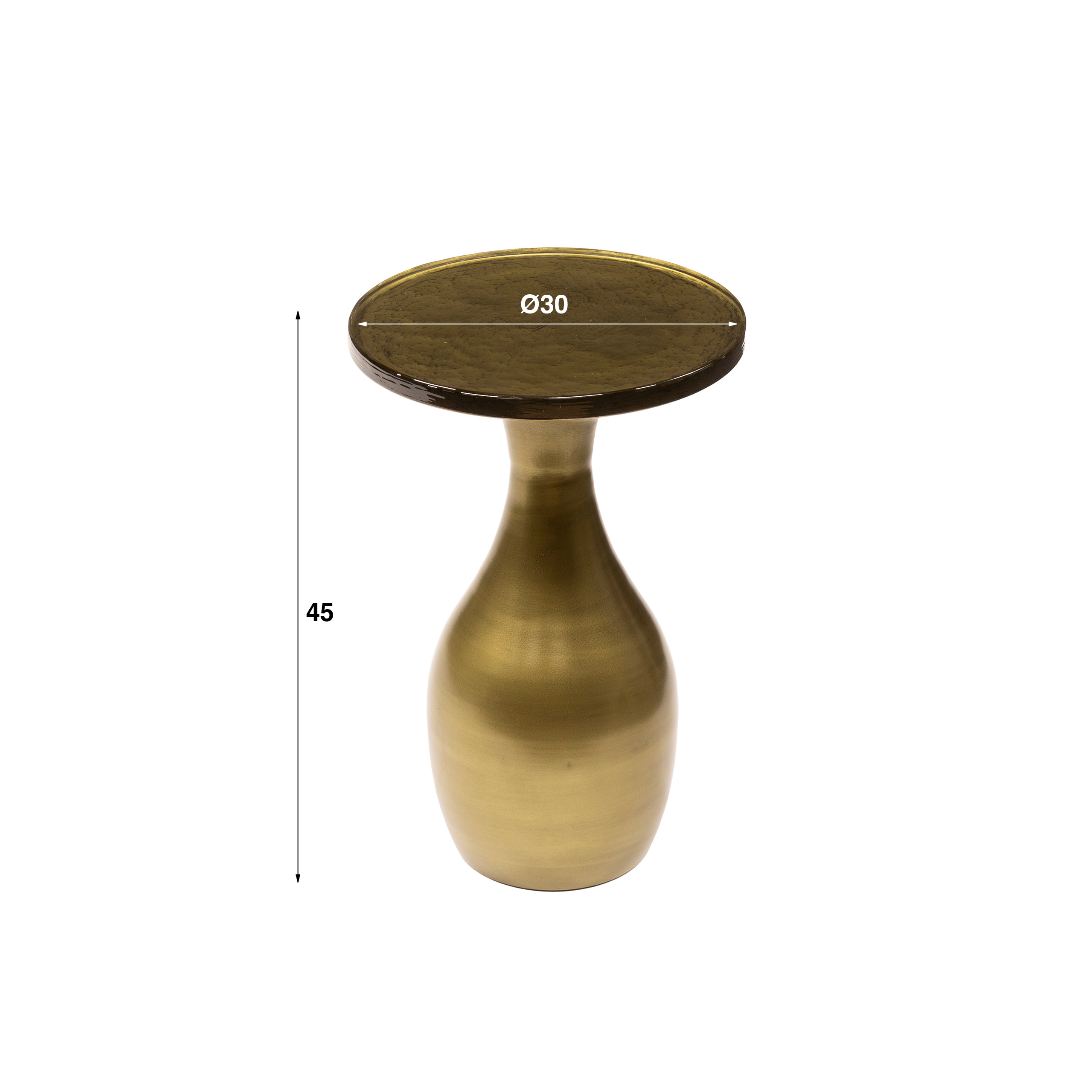 Mesa auxiliar Eclipse Drop S - Oro antiguo
