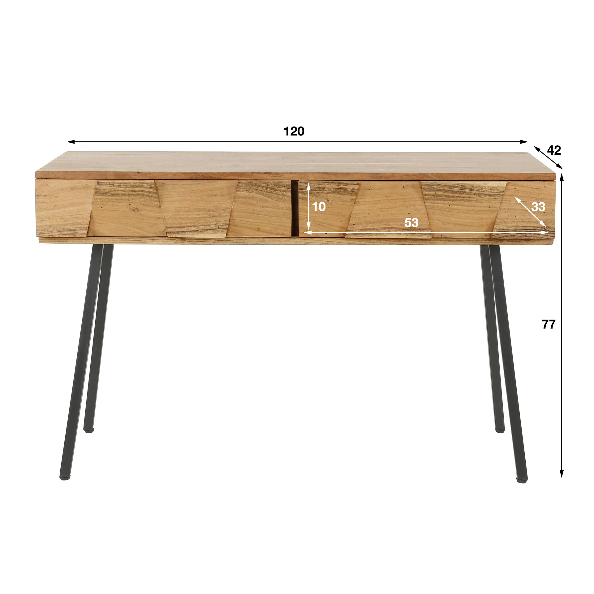 Tocador Demn / Acacia maciza natural