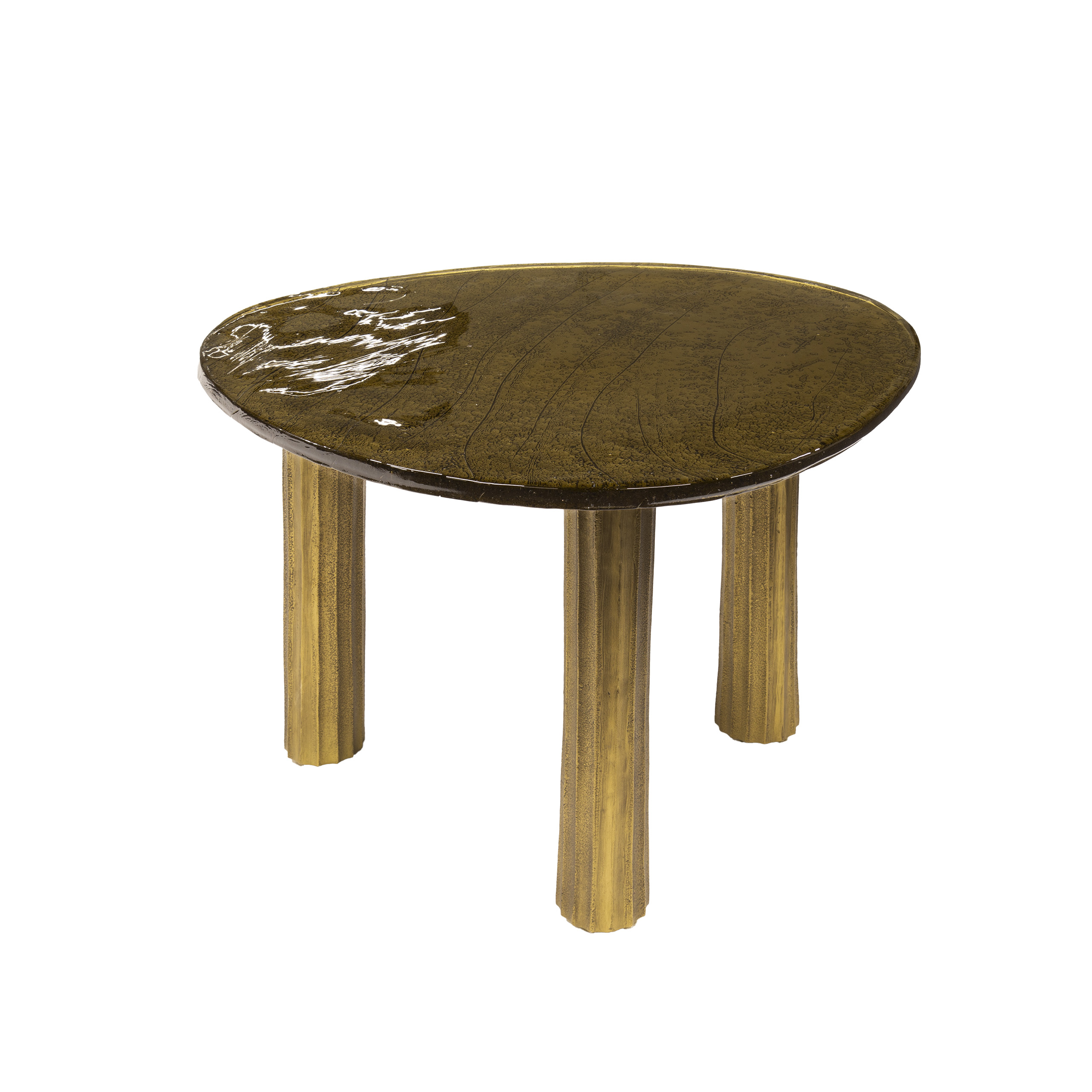 Mesa de centro Eclipse L - Oro antiguo