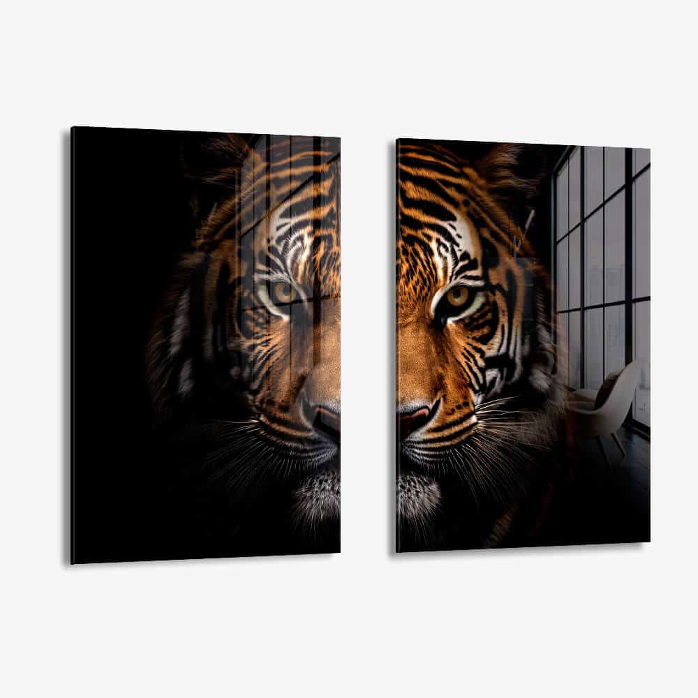 Bundle: "Tiger face" (2x) – Glass