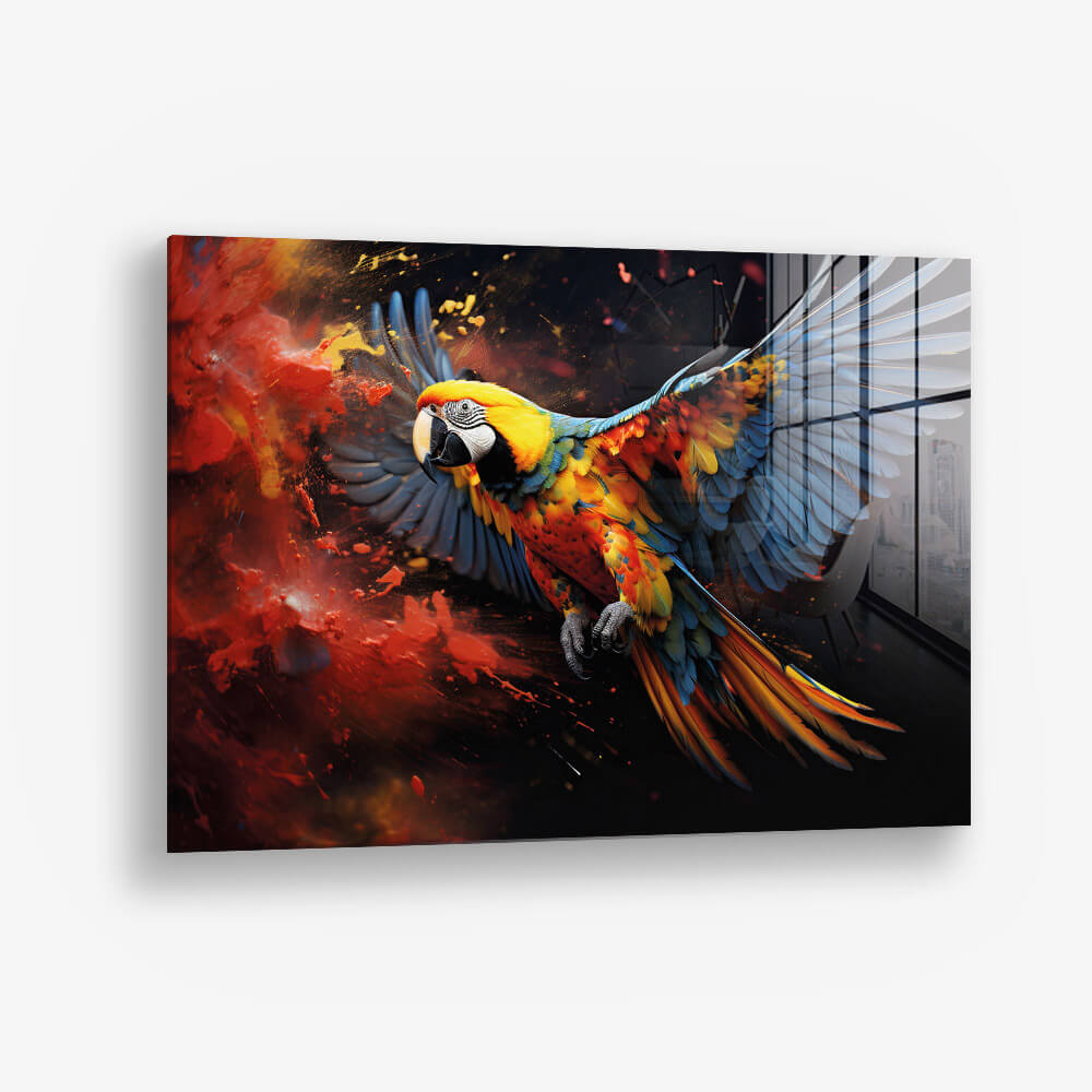 Color Parrot II – Vidrio