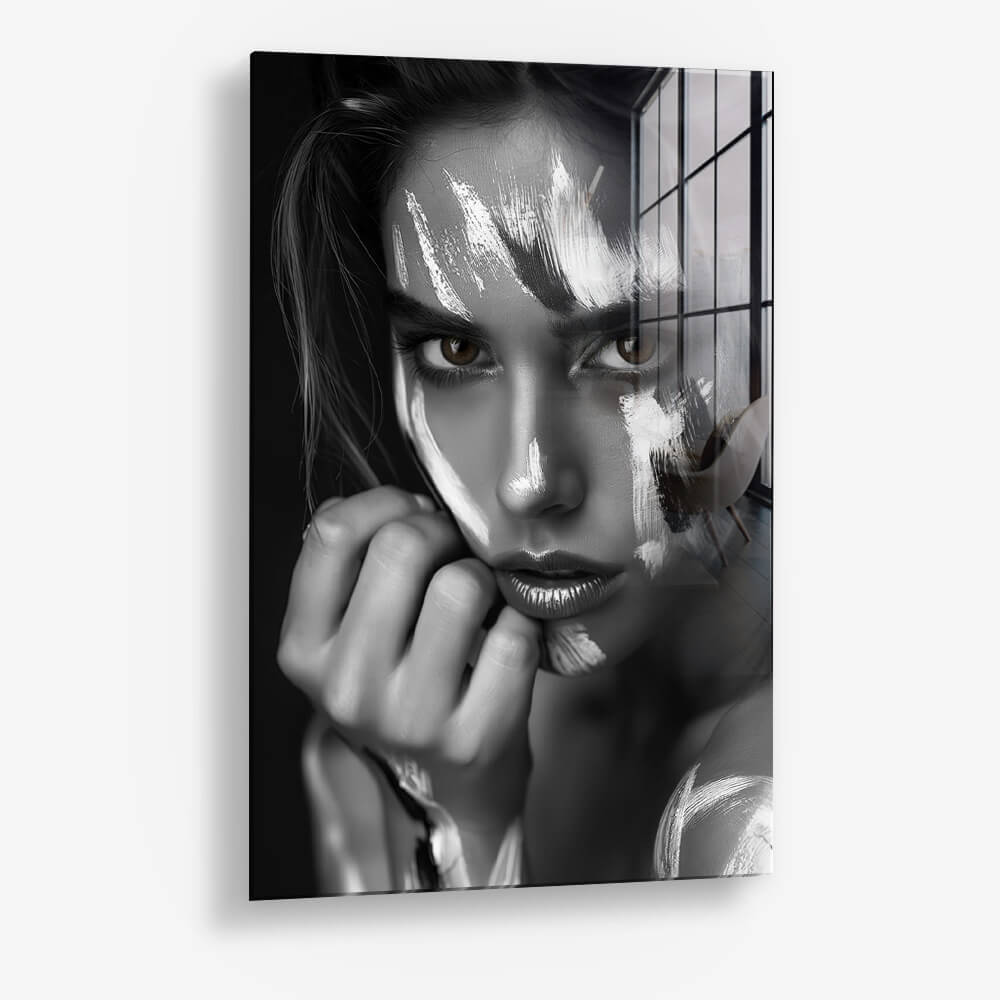 Painted Face – Vidrio