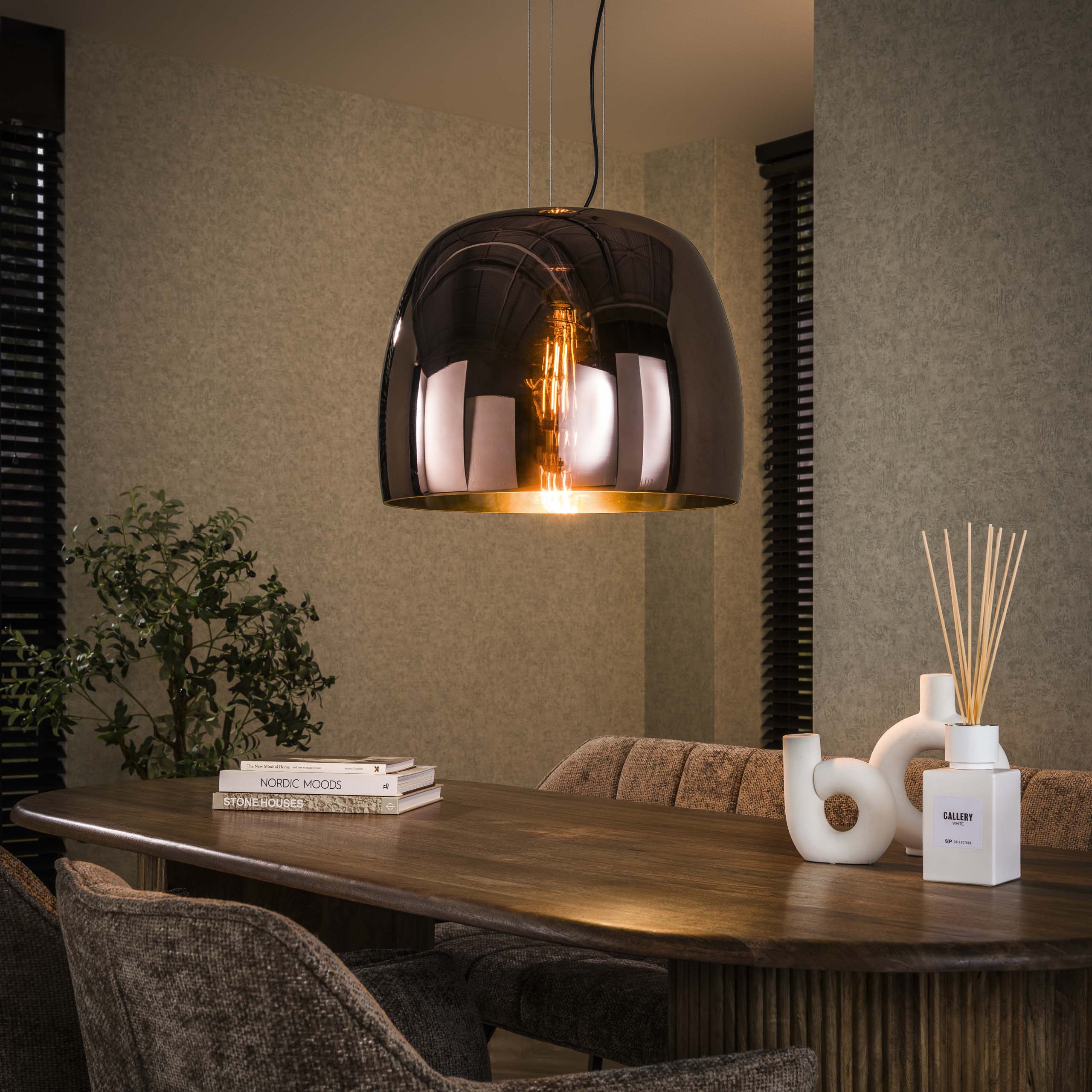 Lámpara colgante Drift Glass XL 1 luz - Vidrio cobre