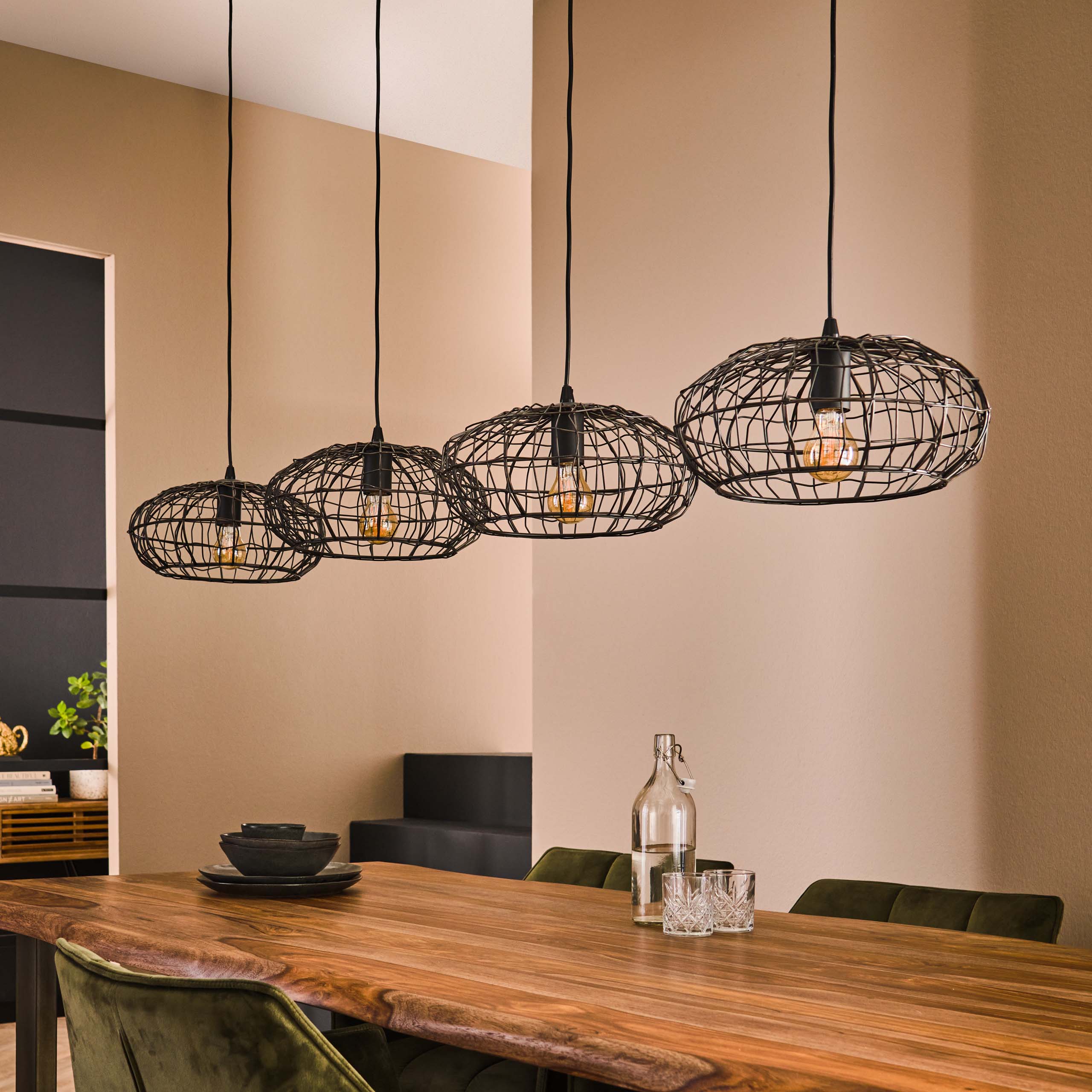 Hanging lamp 4L connect XL / Black brown