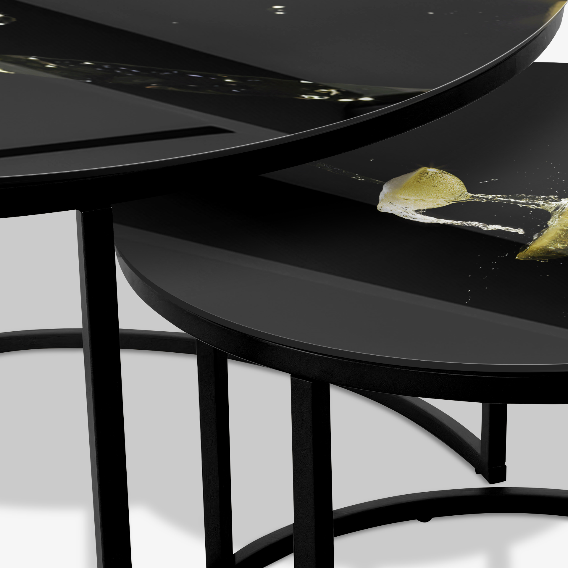 Coffee table Black - Champagne Fountain