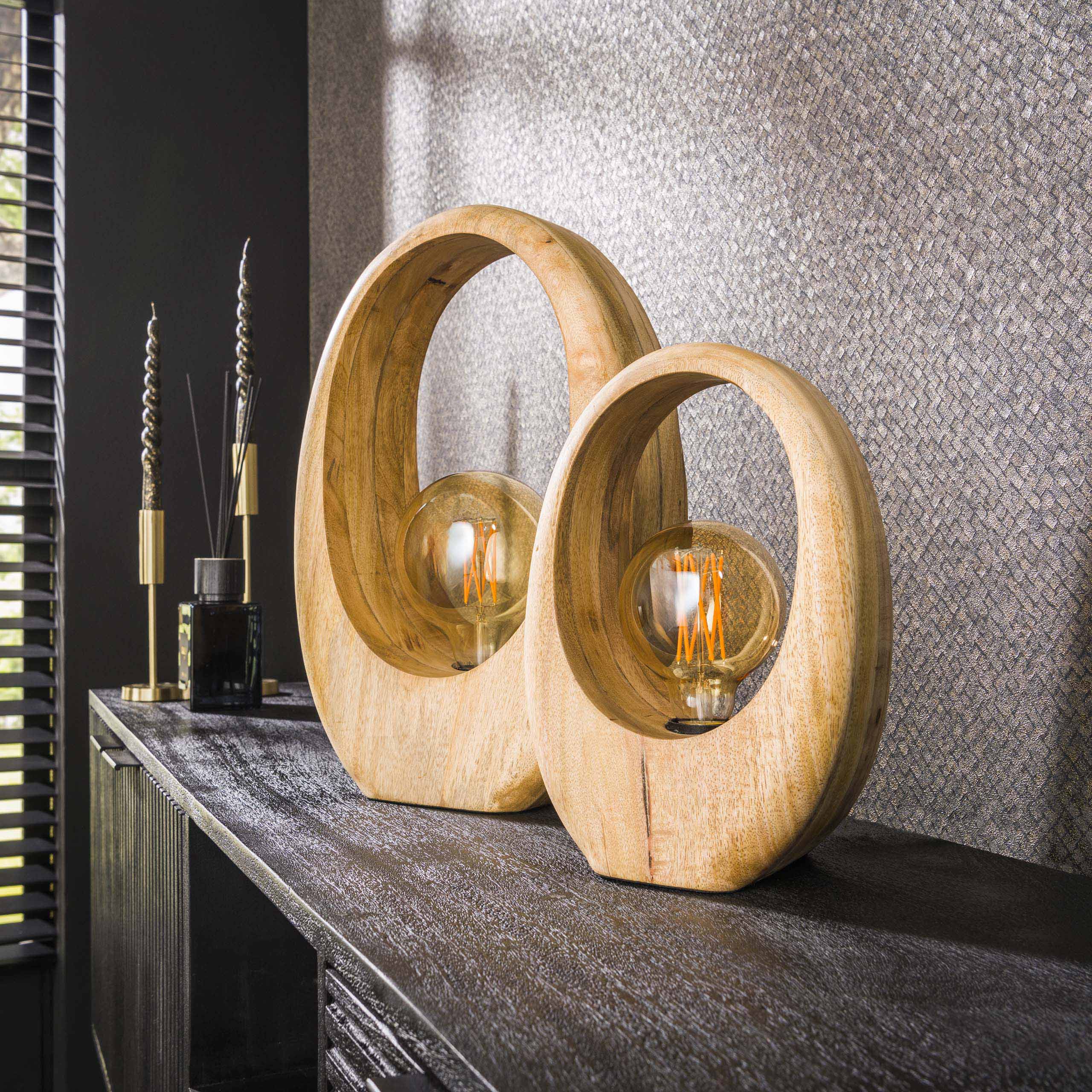 Lámpara de mesa 1L Arco madera L