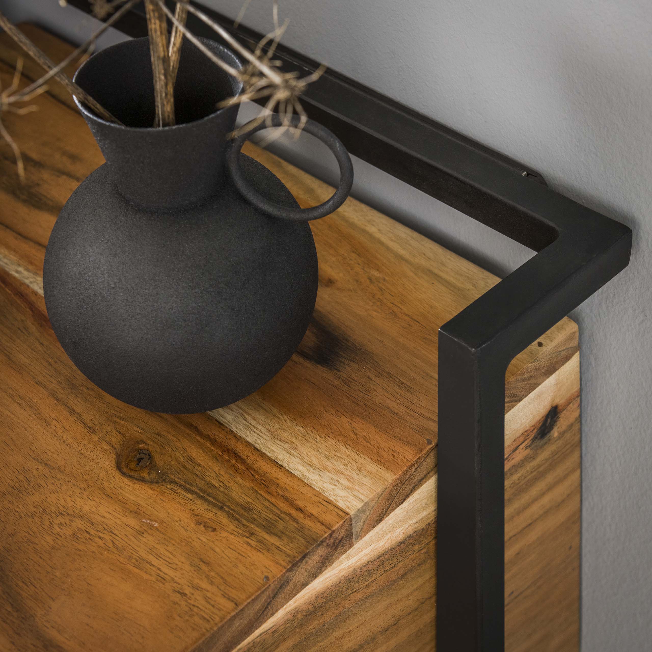 Mesita de noche Air Solid - 1 cajón - Acacia maciza