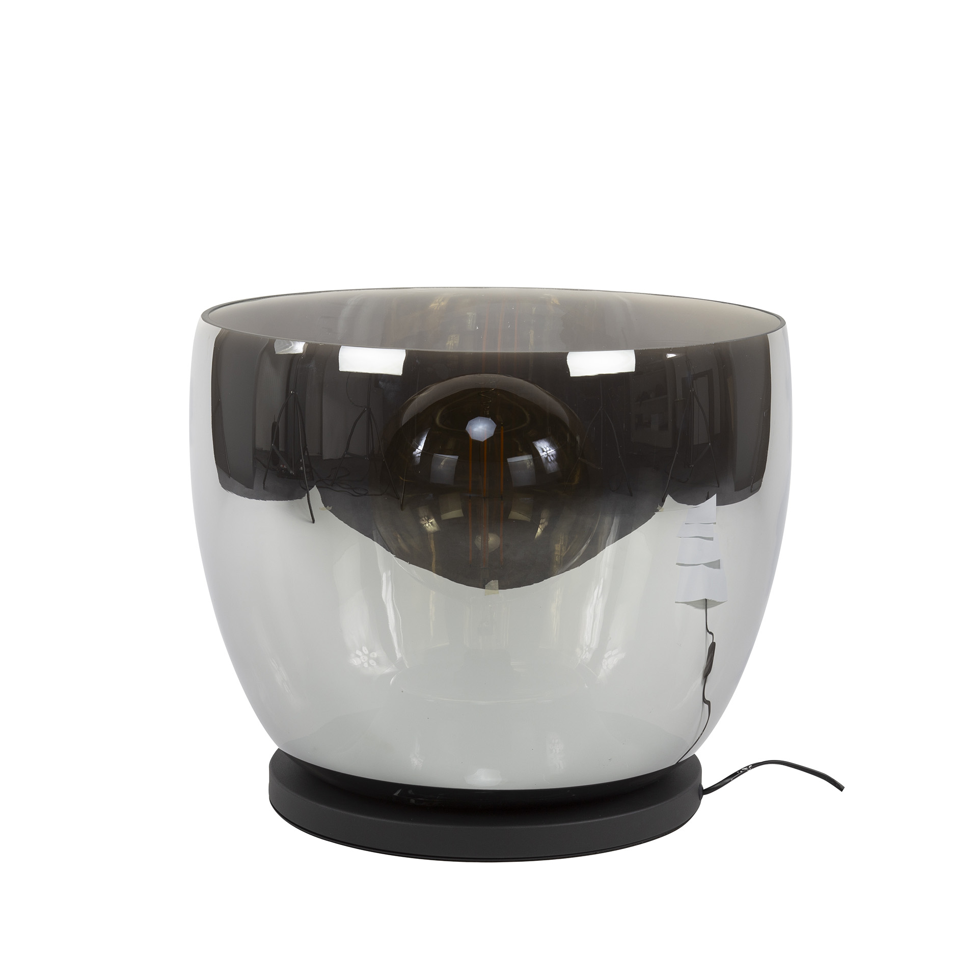 Lámpara de pie UP XXL 1 luz - Vidrio gris humo