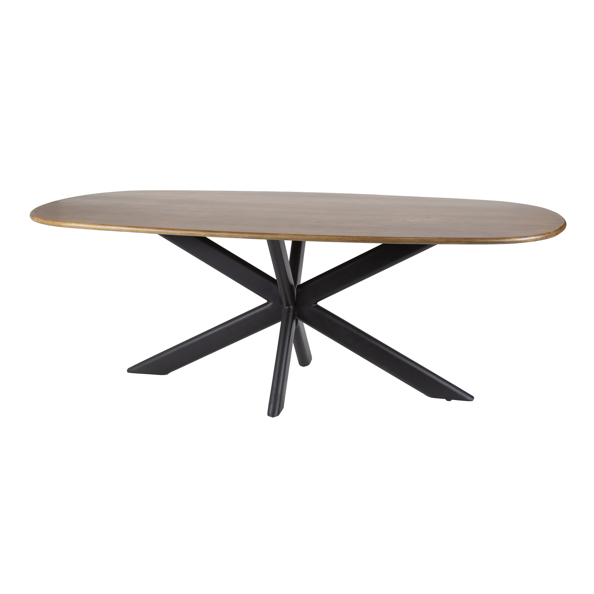 Mesa de comedor Cliff ovalada 180 cm - Mango macizo arena