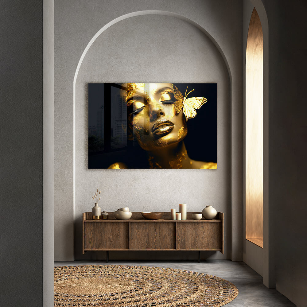 Butterfly Woman (Gold) – Vidrio