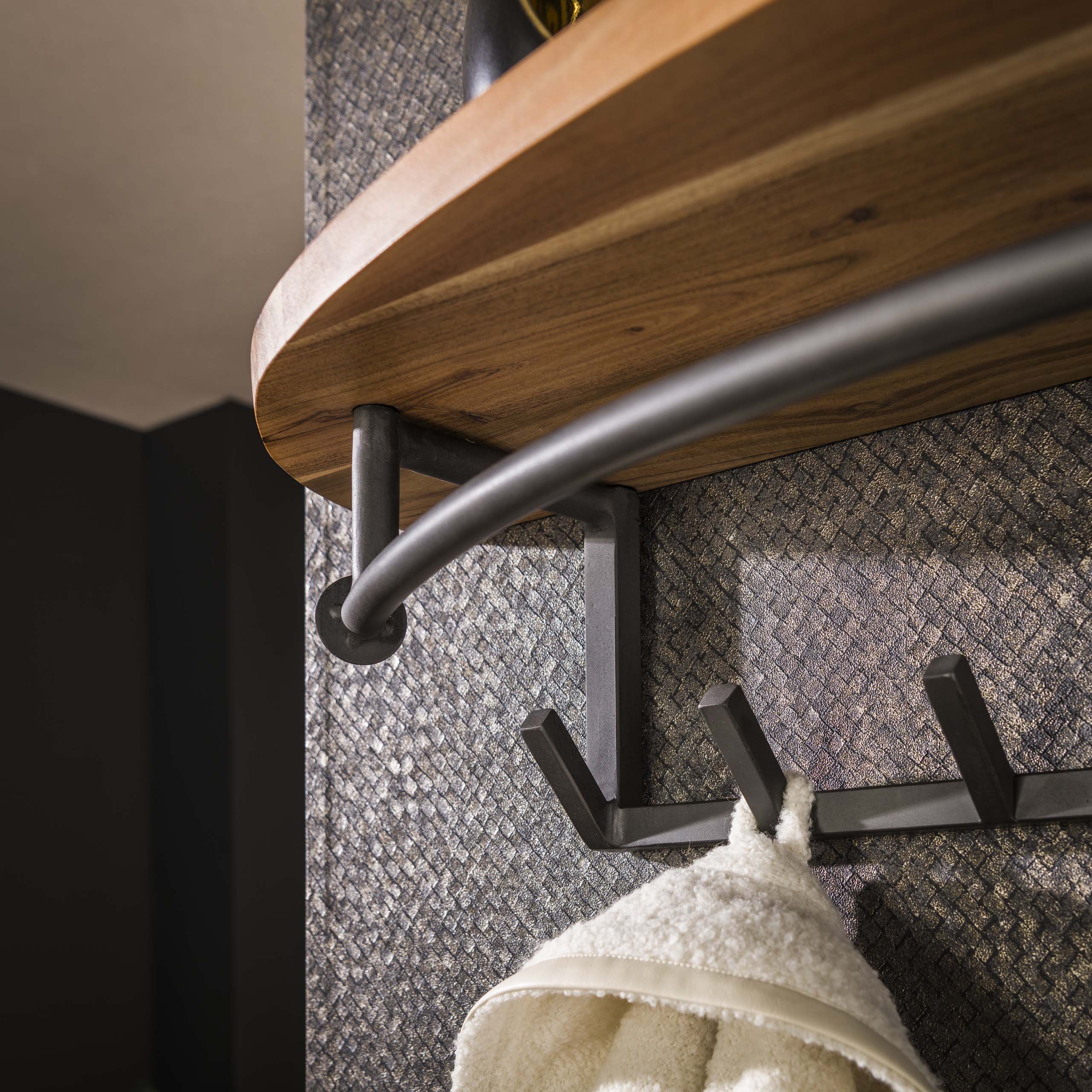 Perchero redondo 8 ganchos estante para paquetes / Macizo ac