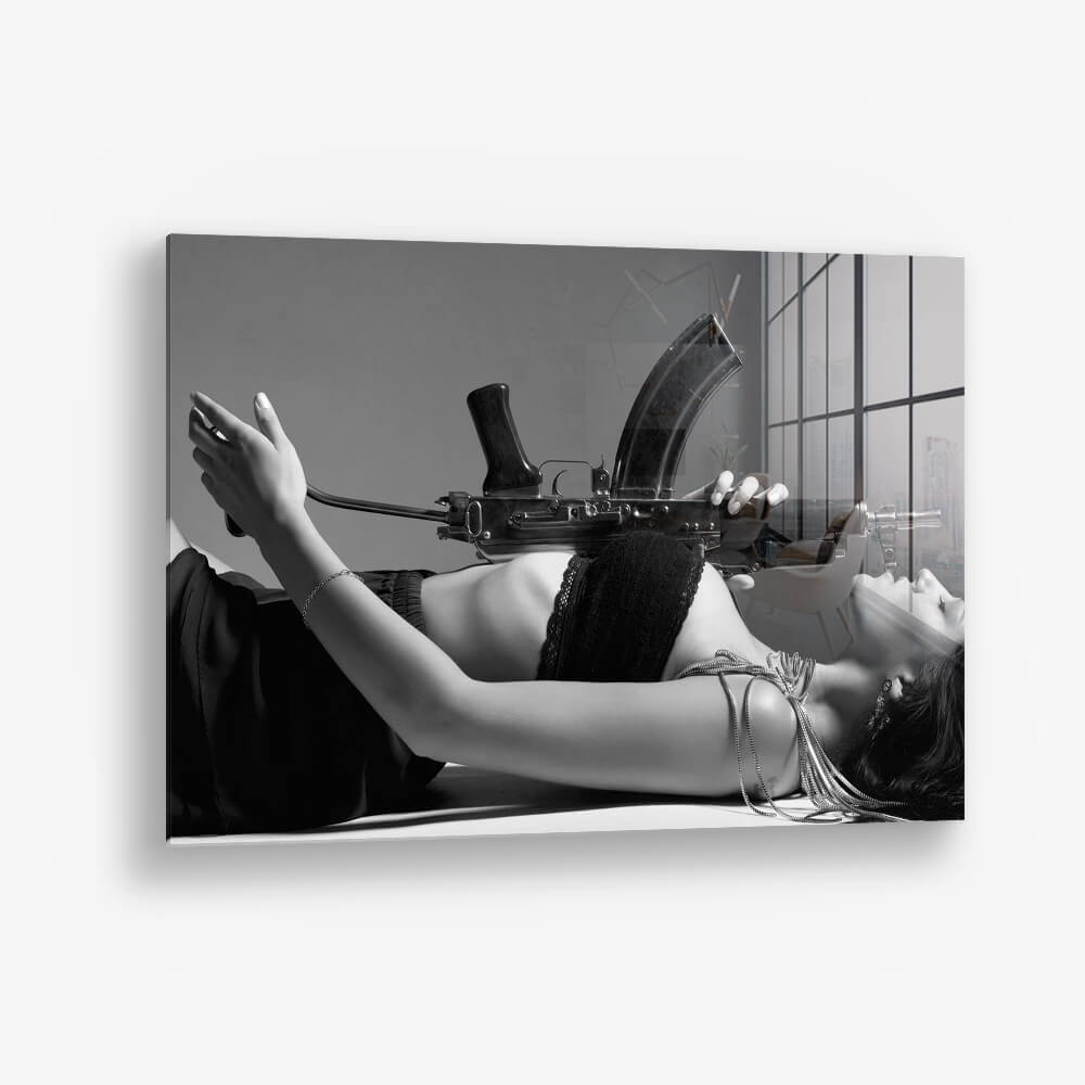 Colombiana B&W – Vidrio
