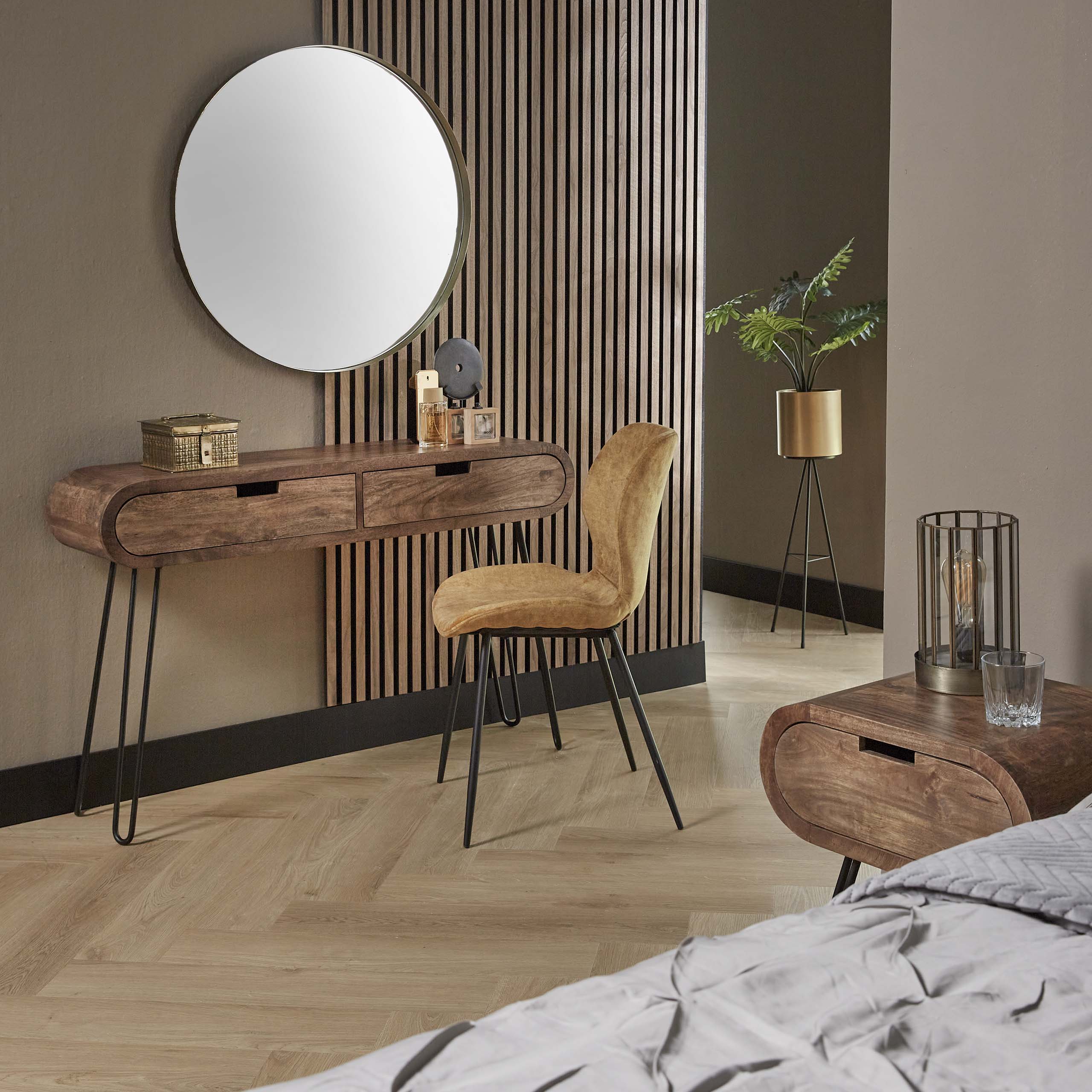 Tocador barril 2L / Mango macizo color arena