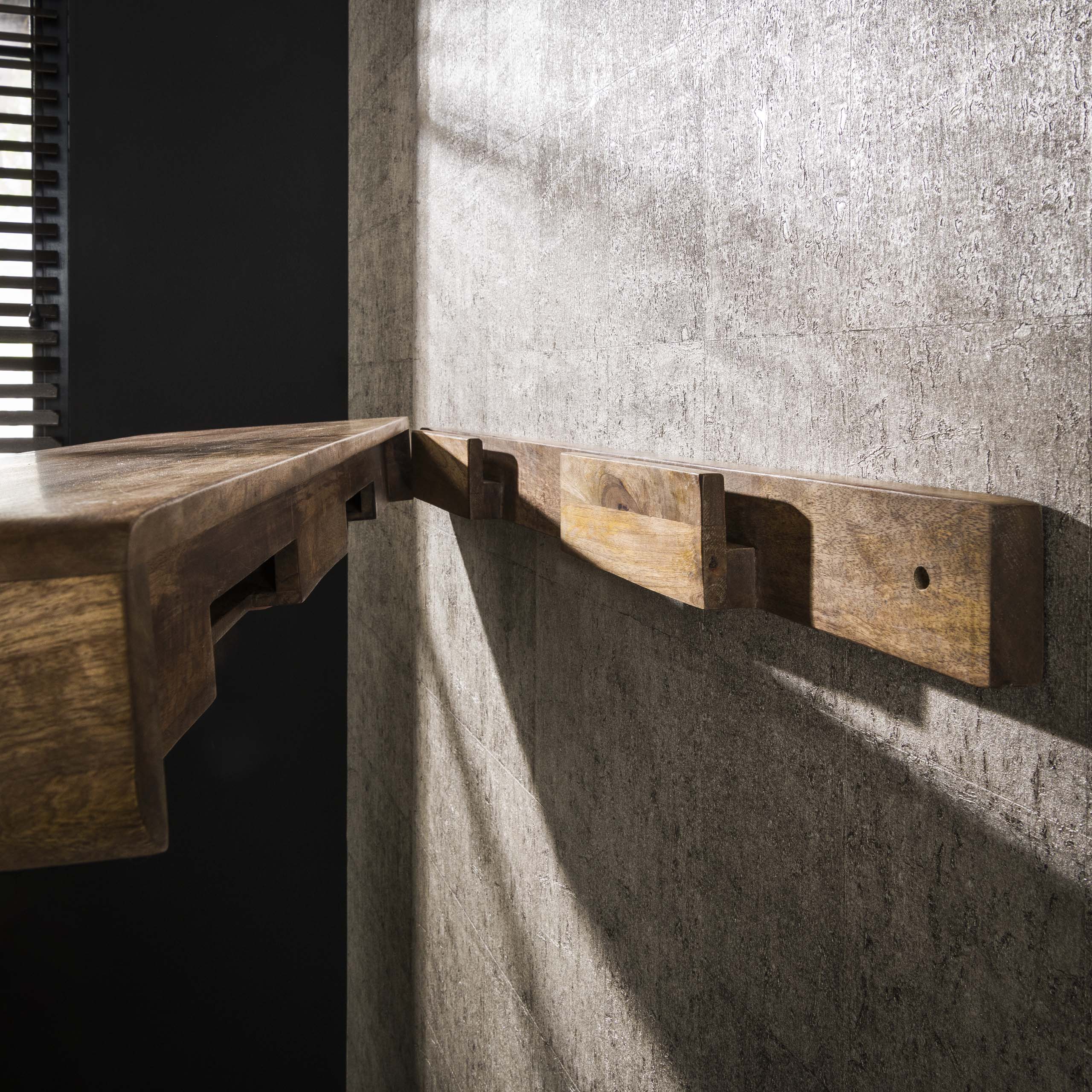 Estante de pared 118 smooth / Mango macizo color arena