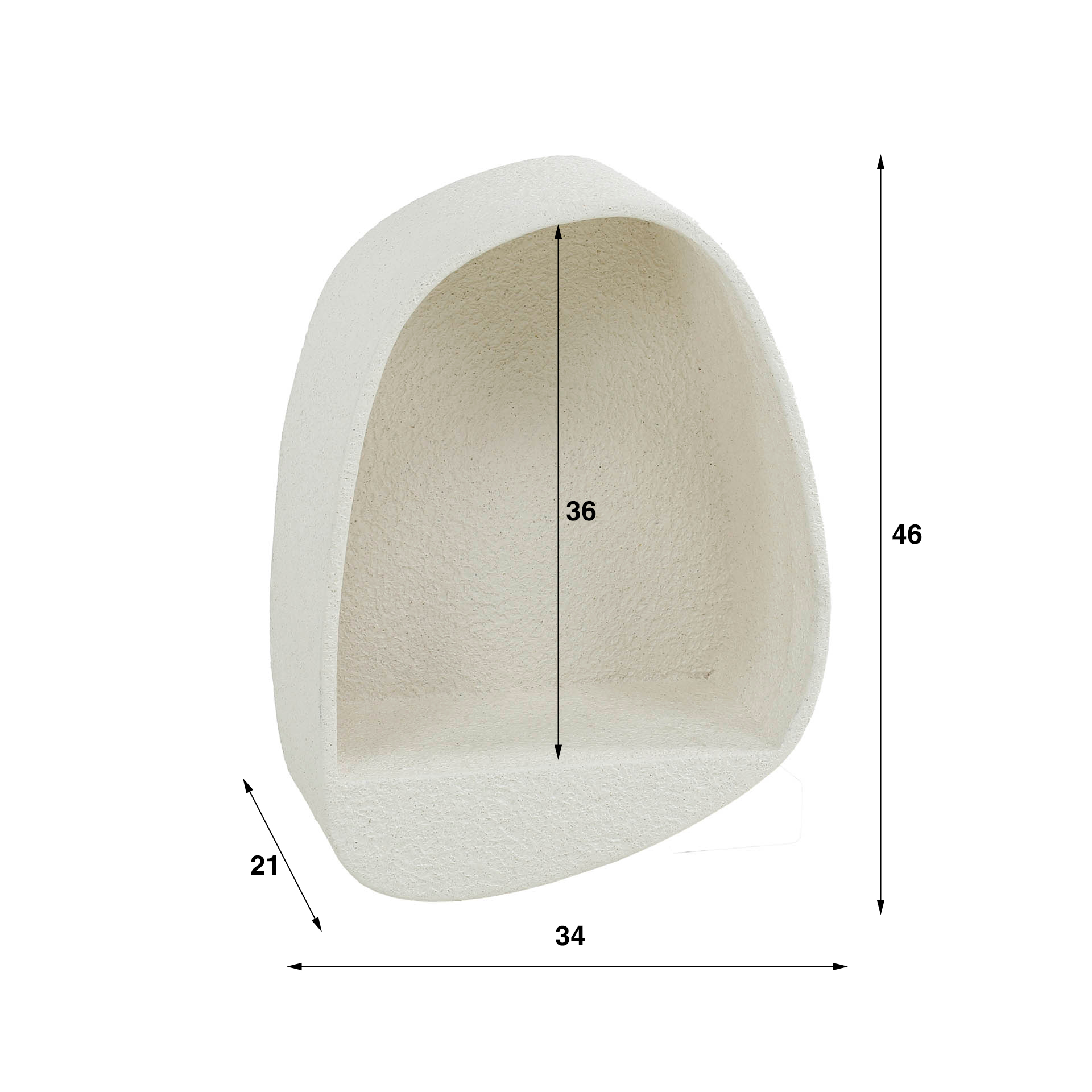 Estante de pared gota de piedra / Compuesto de mármol