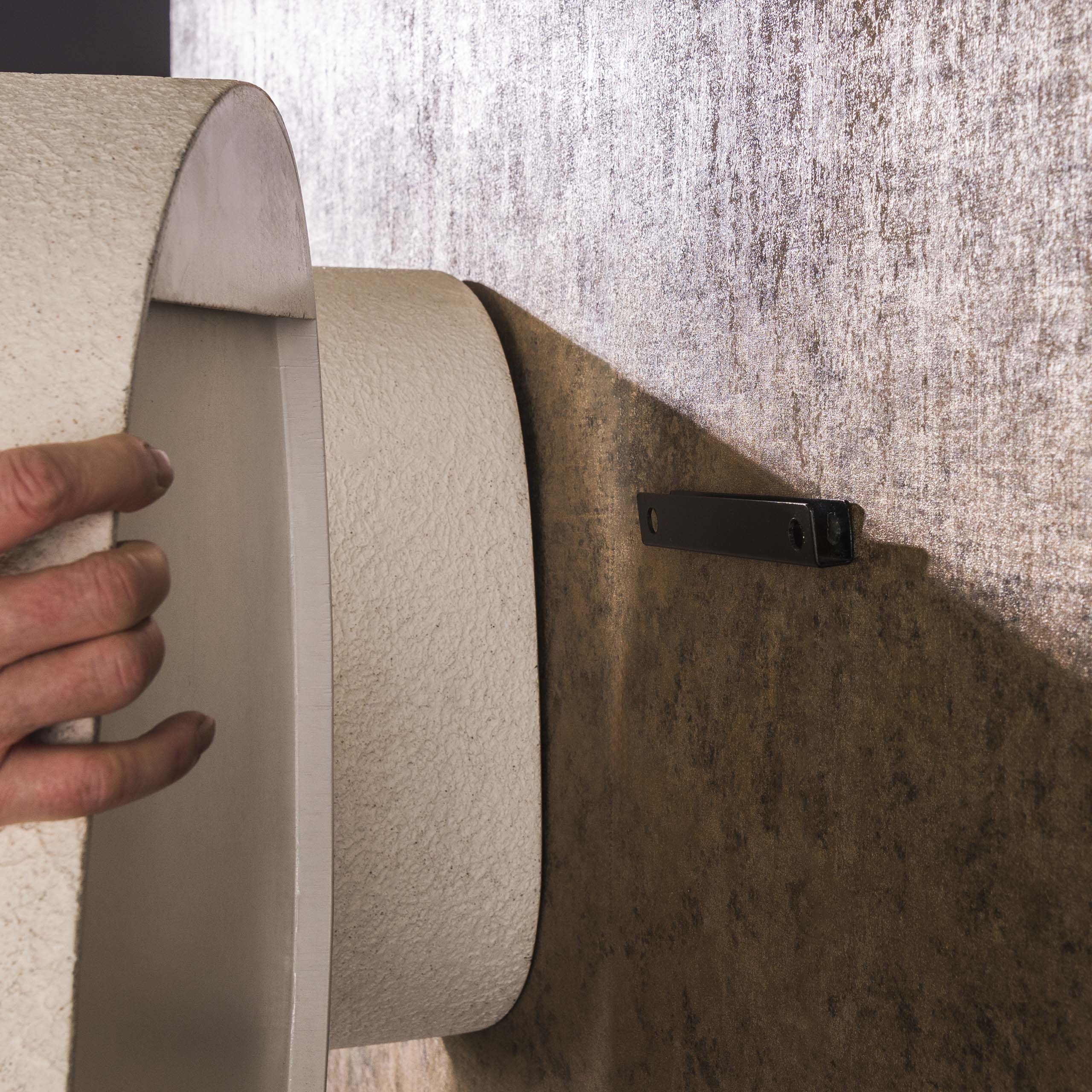 Estante de pared triángulo de piedra / Compuesto de mármol