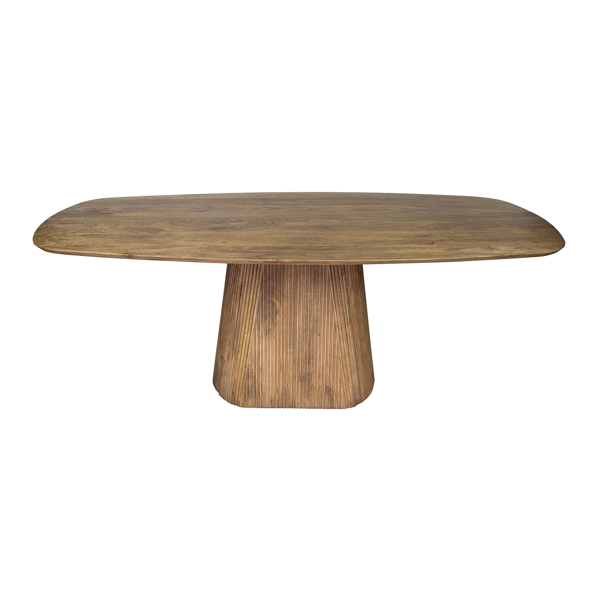 Dining table Wave Centro oval 215 cm - Solid mango sand color