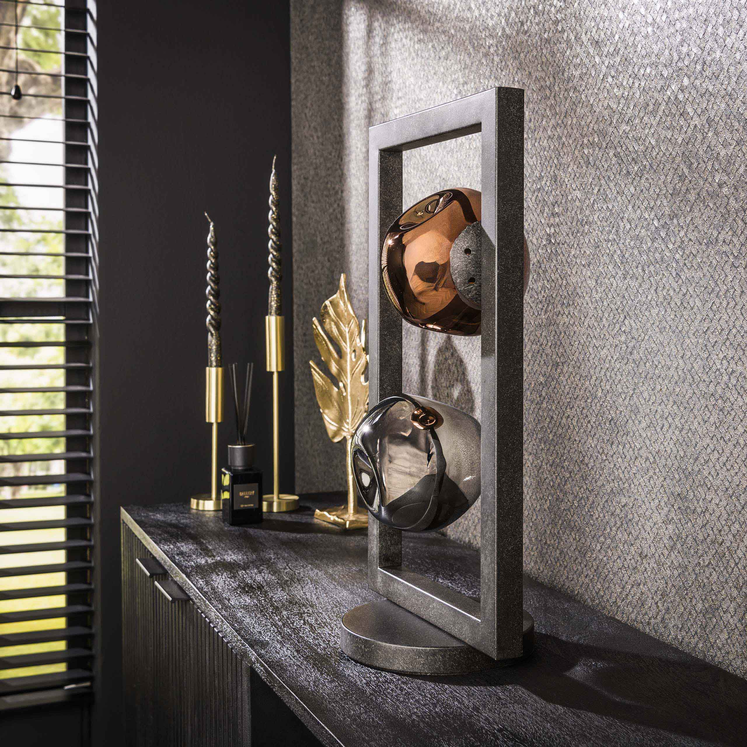 Lámpara de mesa Stellar 2 luces Artic negro