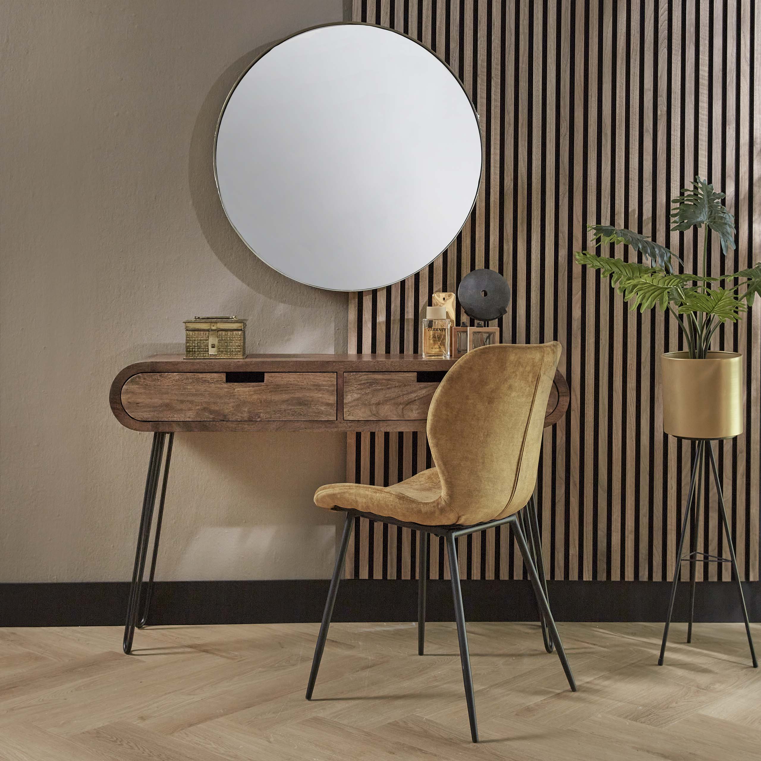 Dressing table 2L barrel / Solid mango sand color