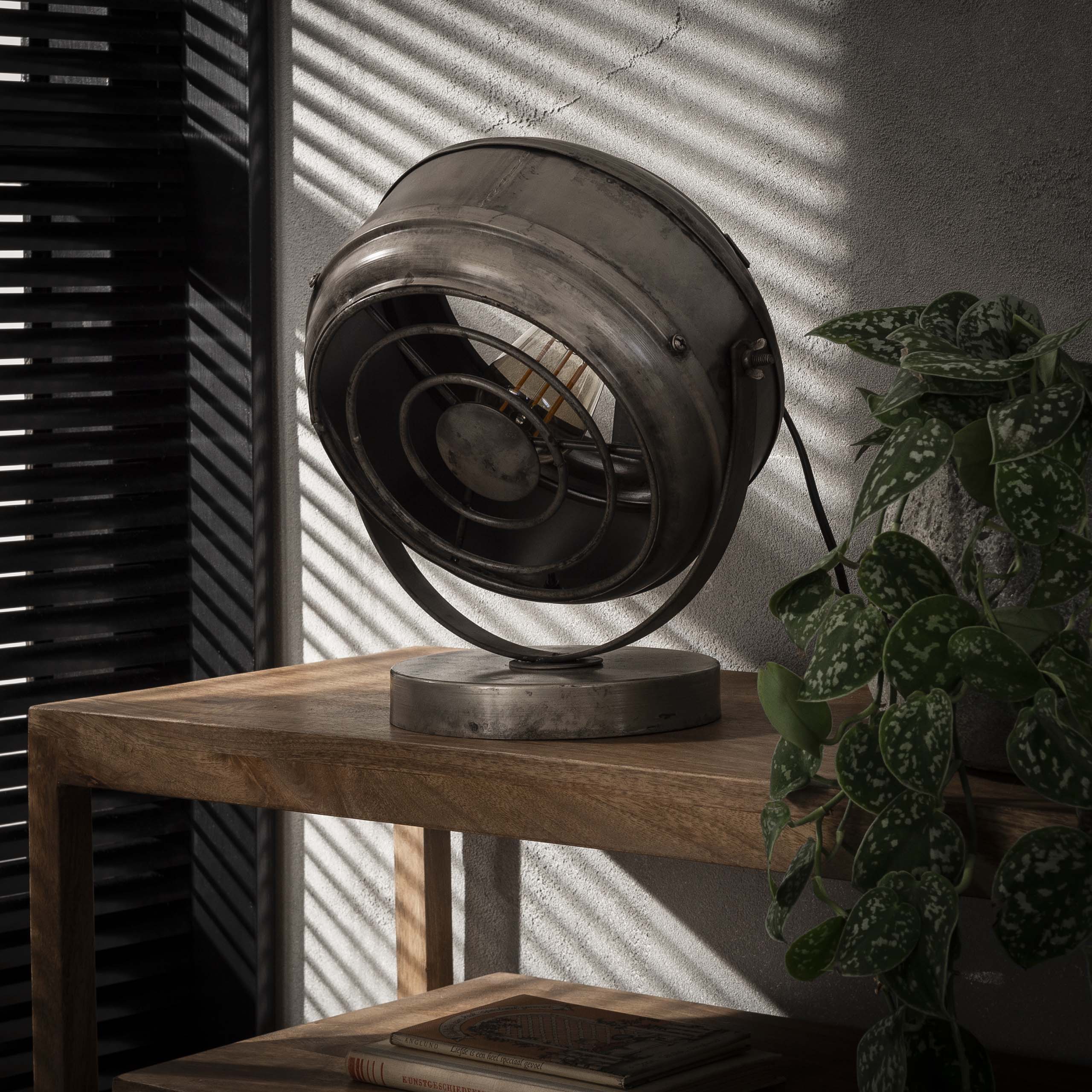 Lámpara de sobremesa haz / Plata vieja