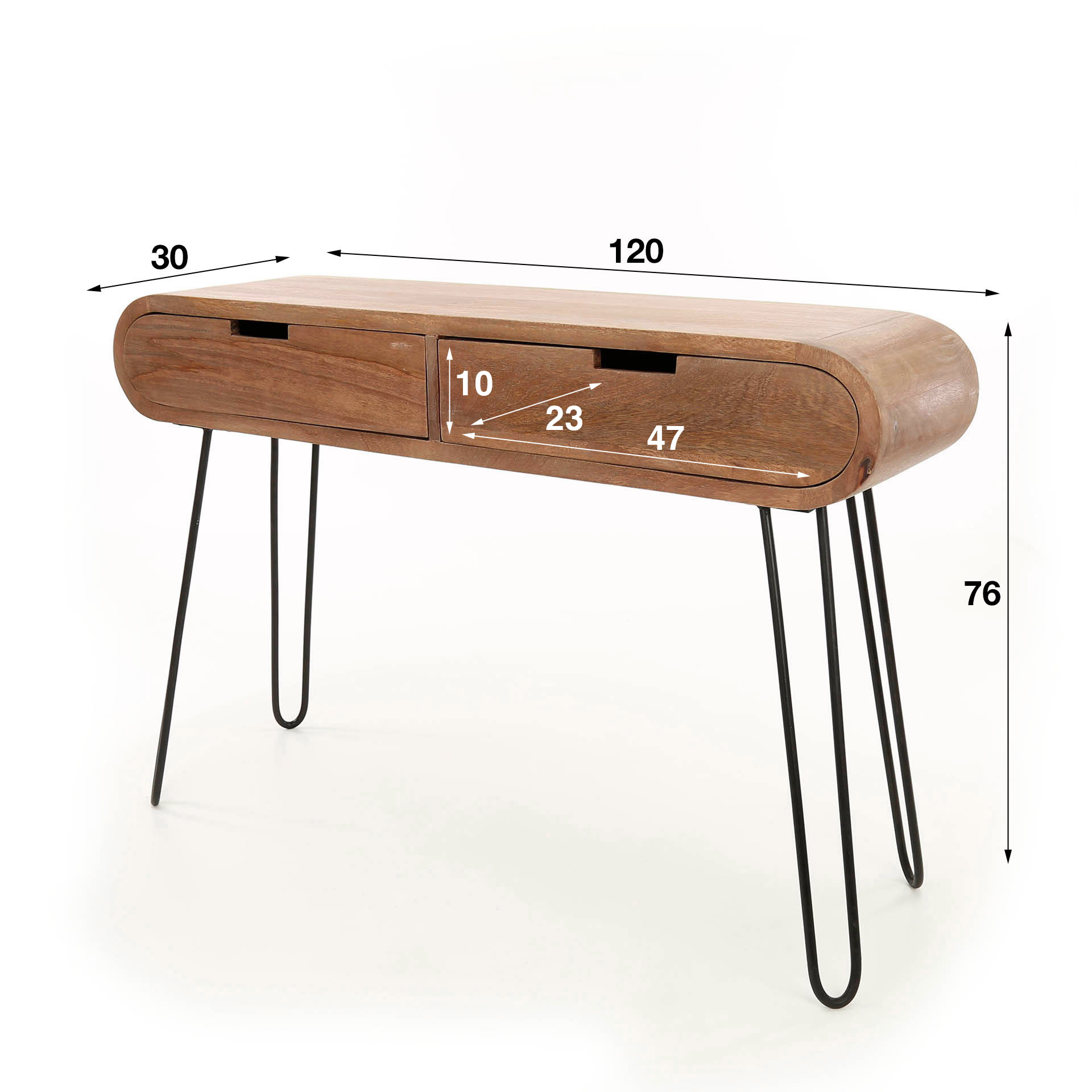 Dressing table 2L barrel / Solid mango sand color