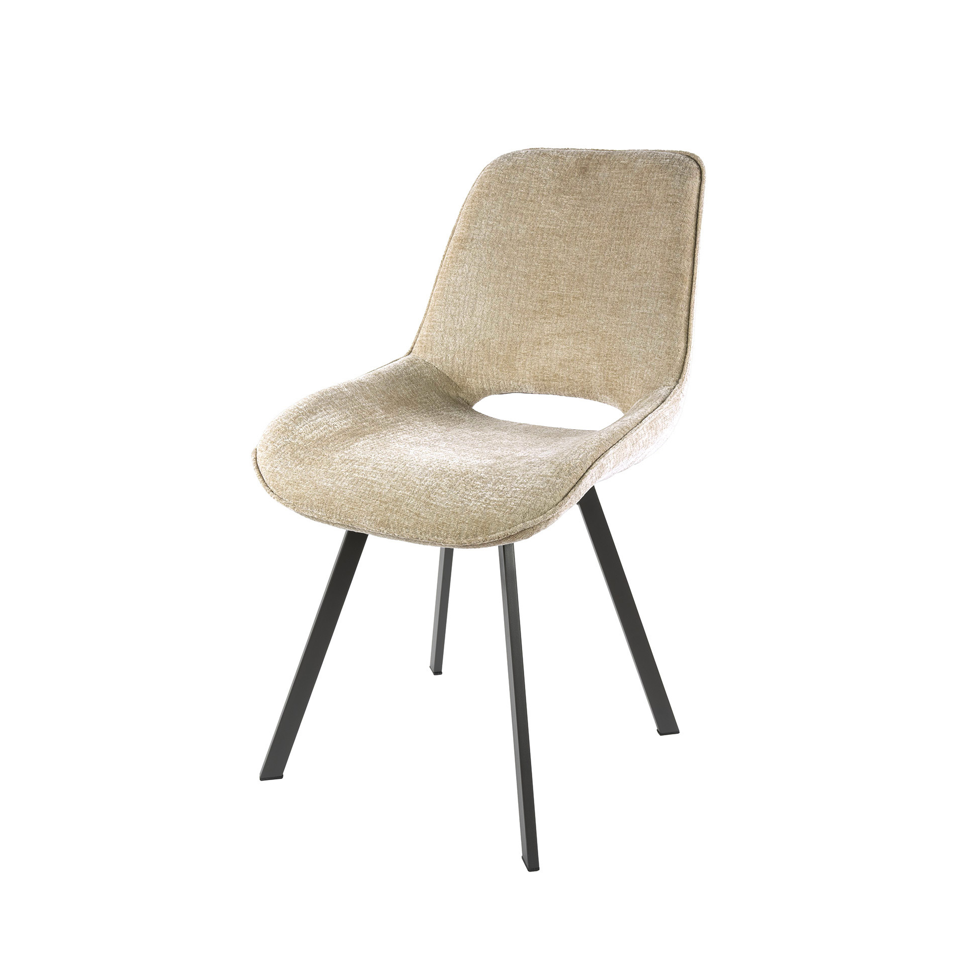 Silla giratoria Jaroq - embalada por 4 - Color arena