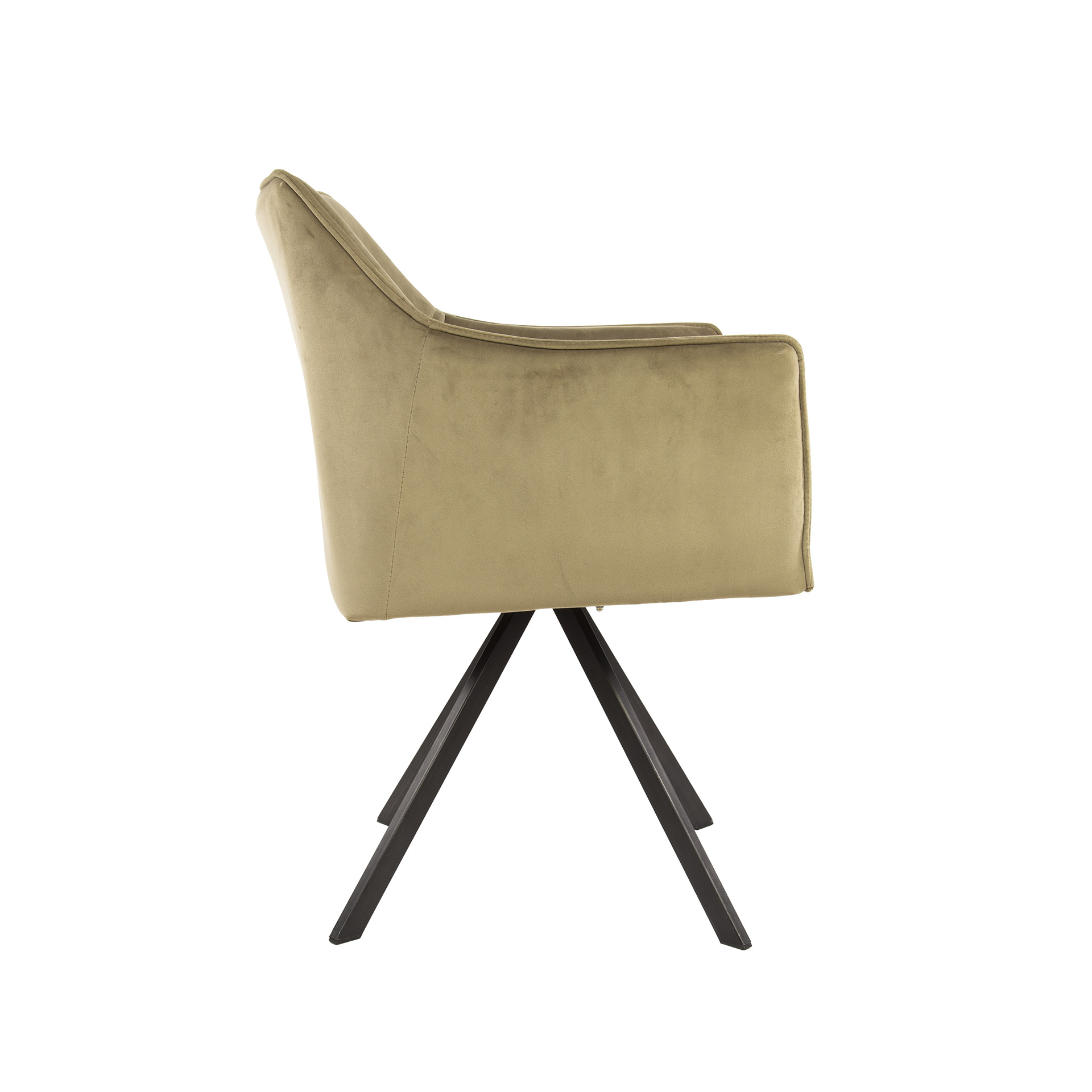 Armchair grid rotatable. VPE2 / Champagne velvet
