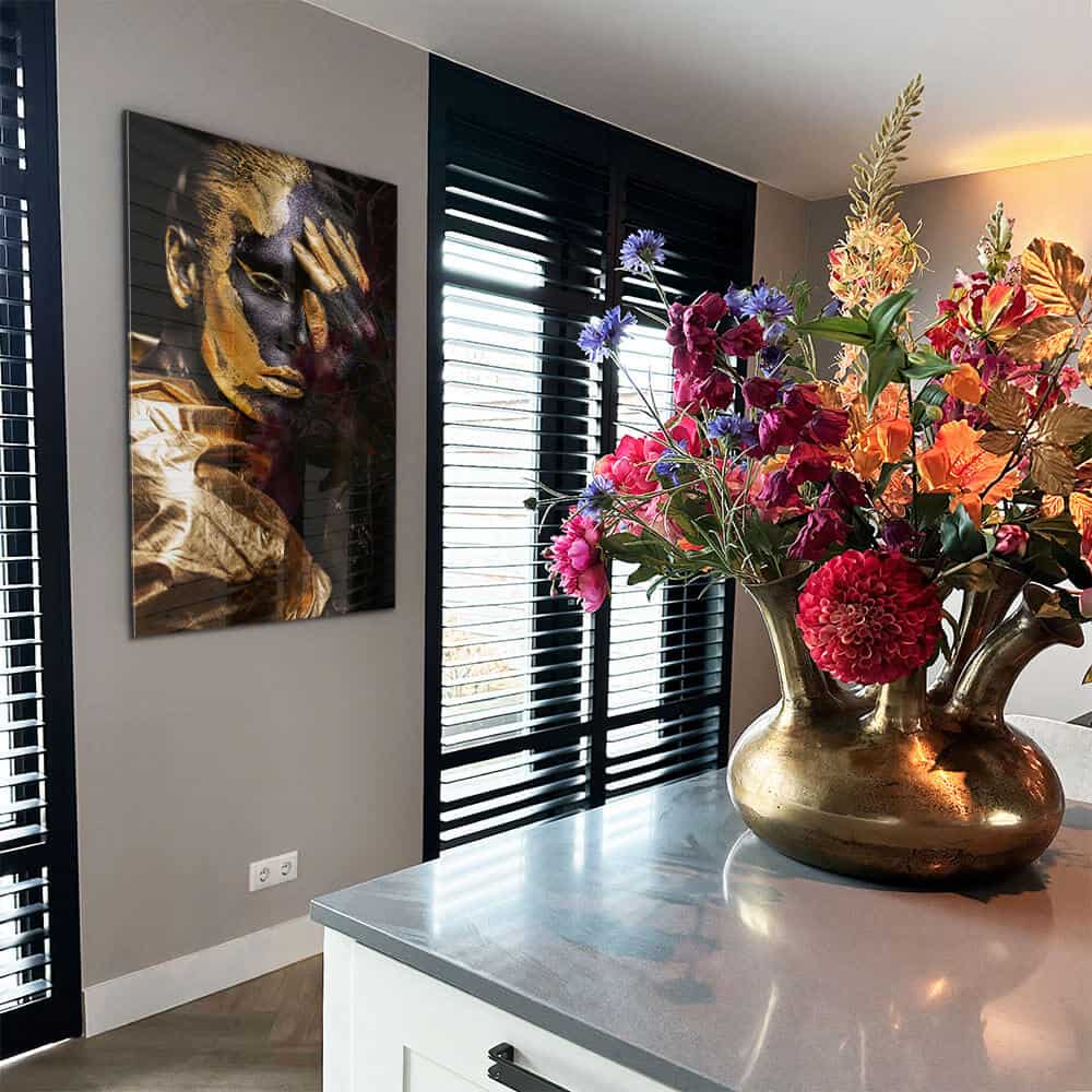 Golden Paint I – Vidrio