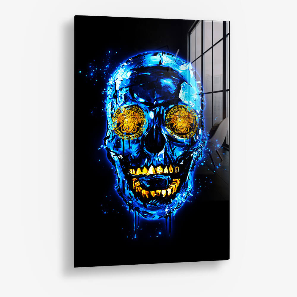 Blue Skull (Limited Edition) - Glass